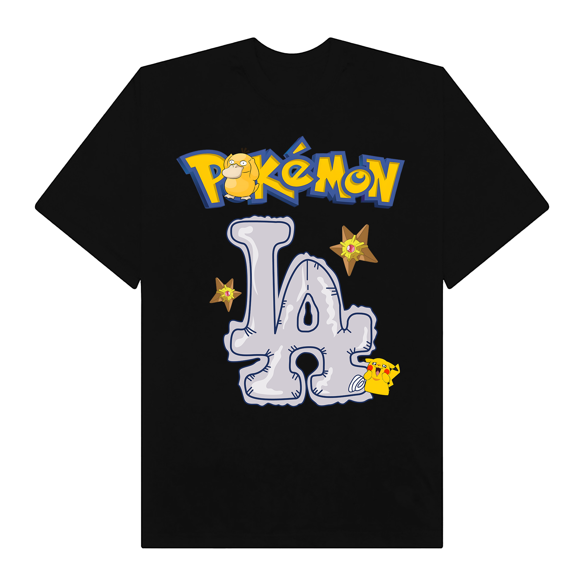 MLB Anime Pokemon LA Pikachu Duck T-Shirt