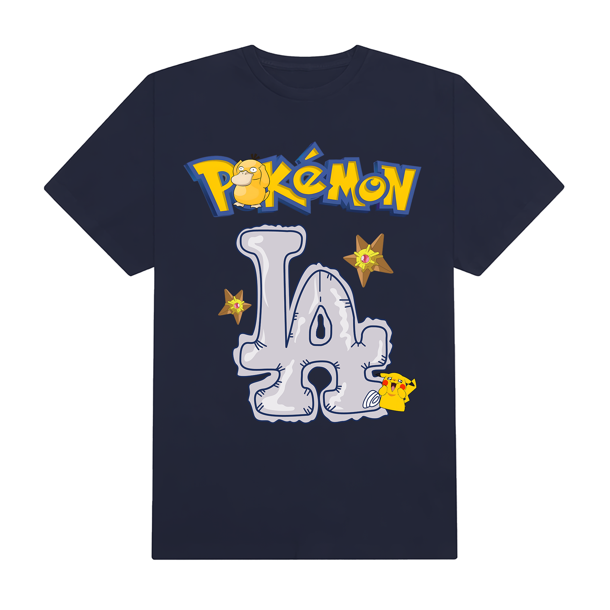 MLB Anime Pokemon LA Pikachu Duck T-Shirt