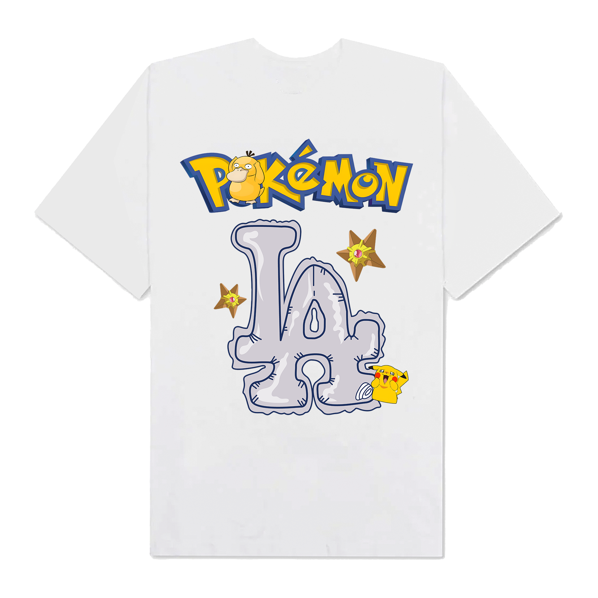 MLB Anime Pokemon LA Pikachu Duck T-Shirt