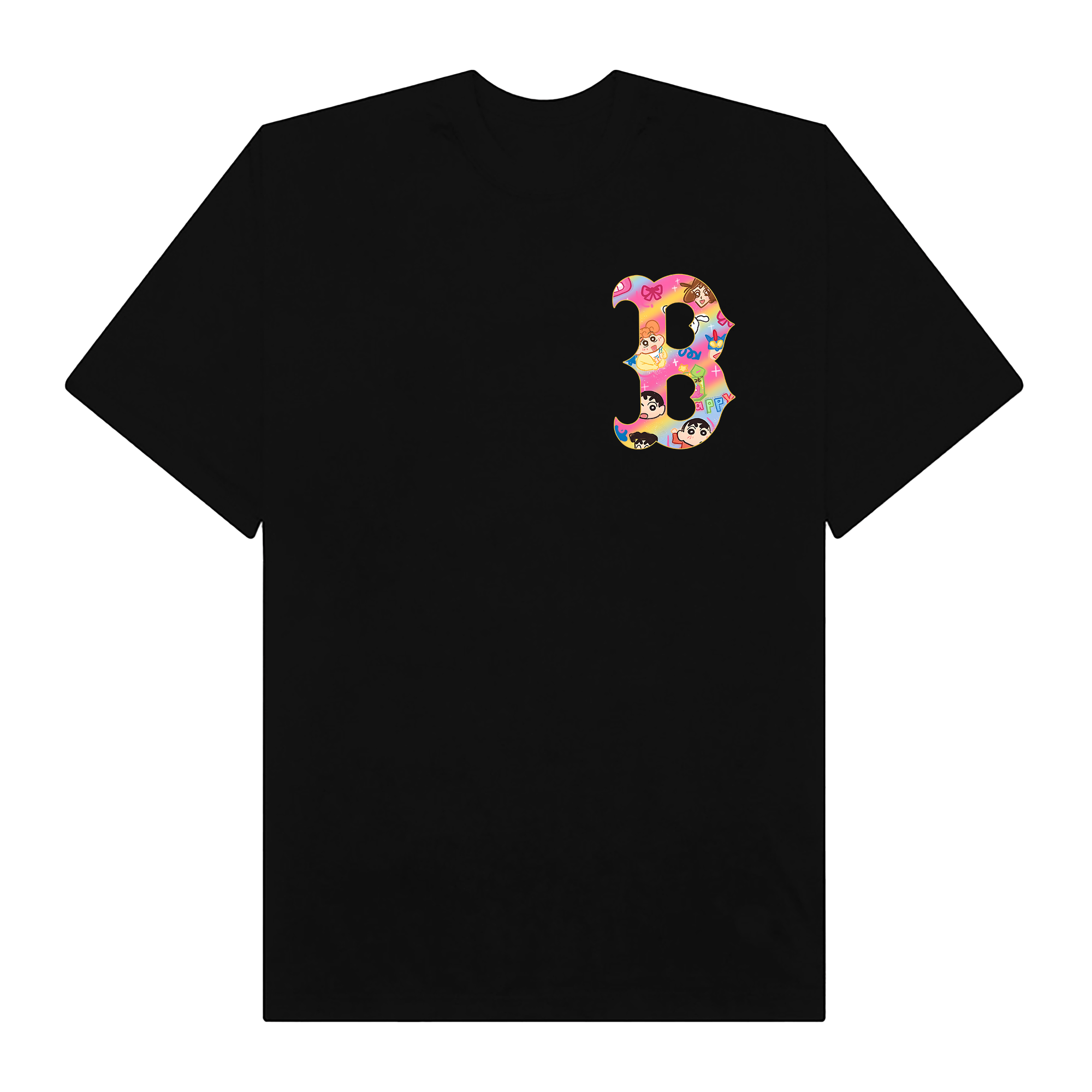 MLB Anime Shin  Boston Logo T-Shirt