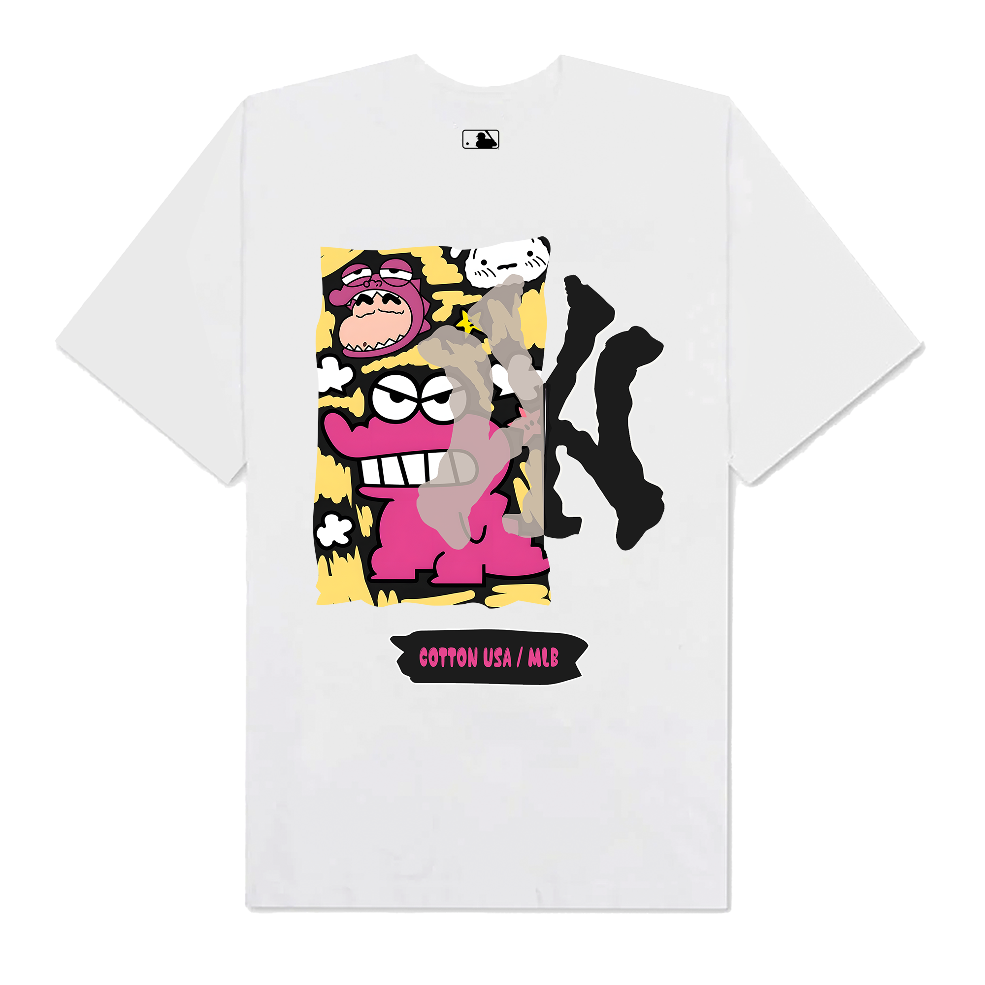 MLB Anime Shin PInk NewYork T-Shirt