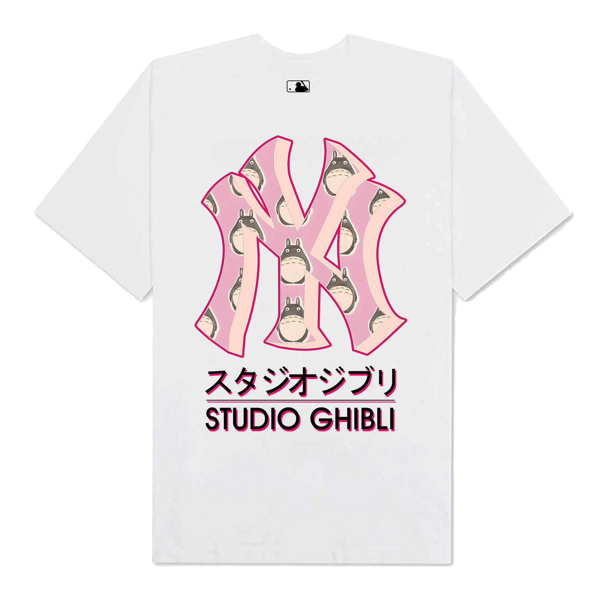 MLB Anime Studio Ghibli Pink Totoro T-Shirt