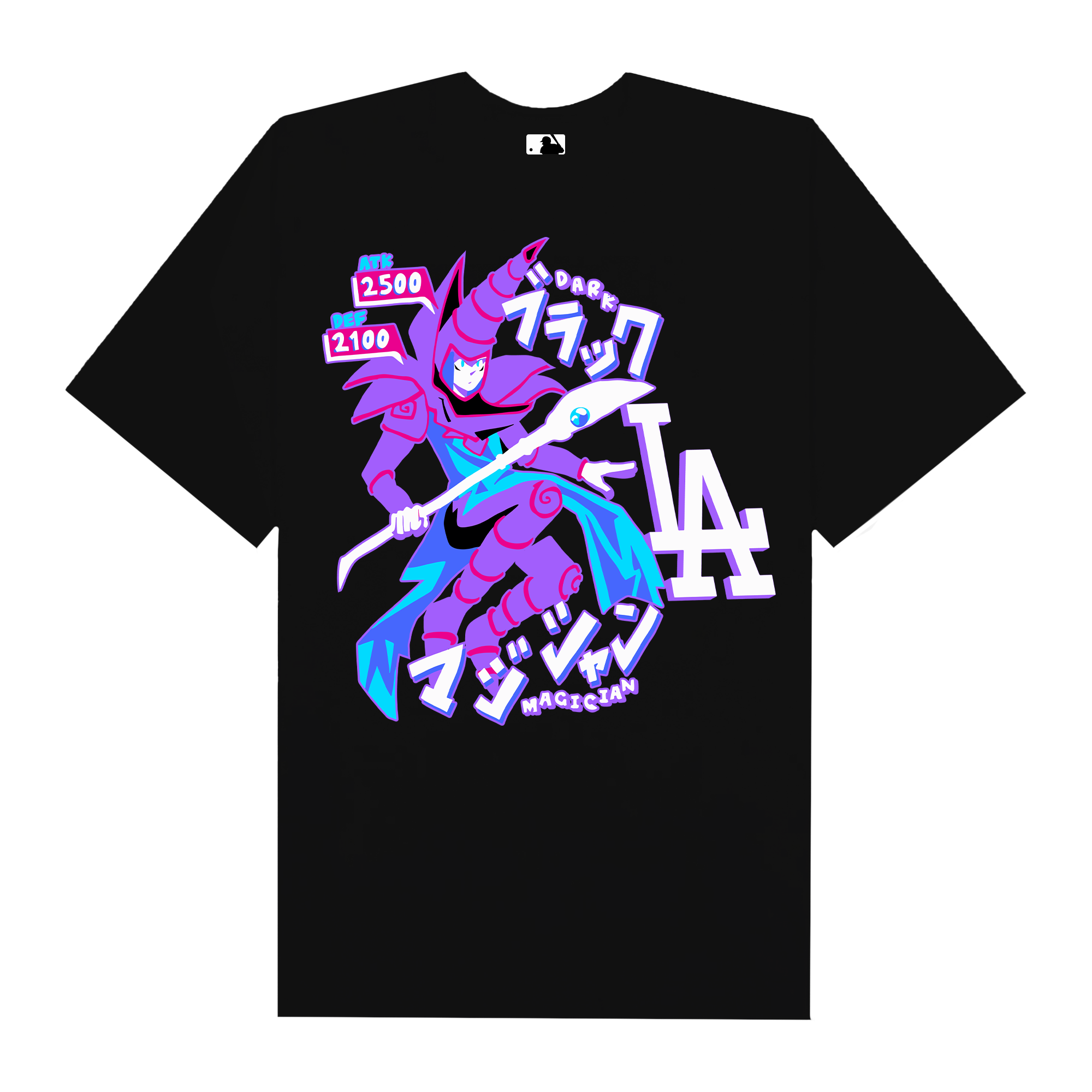 MLB Anime Yugioh Dark Magician LA T-Shirt