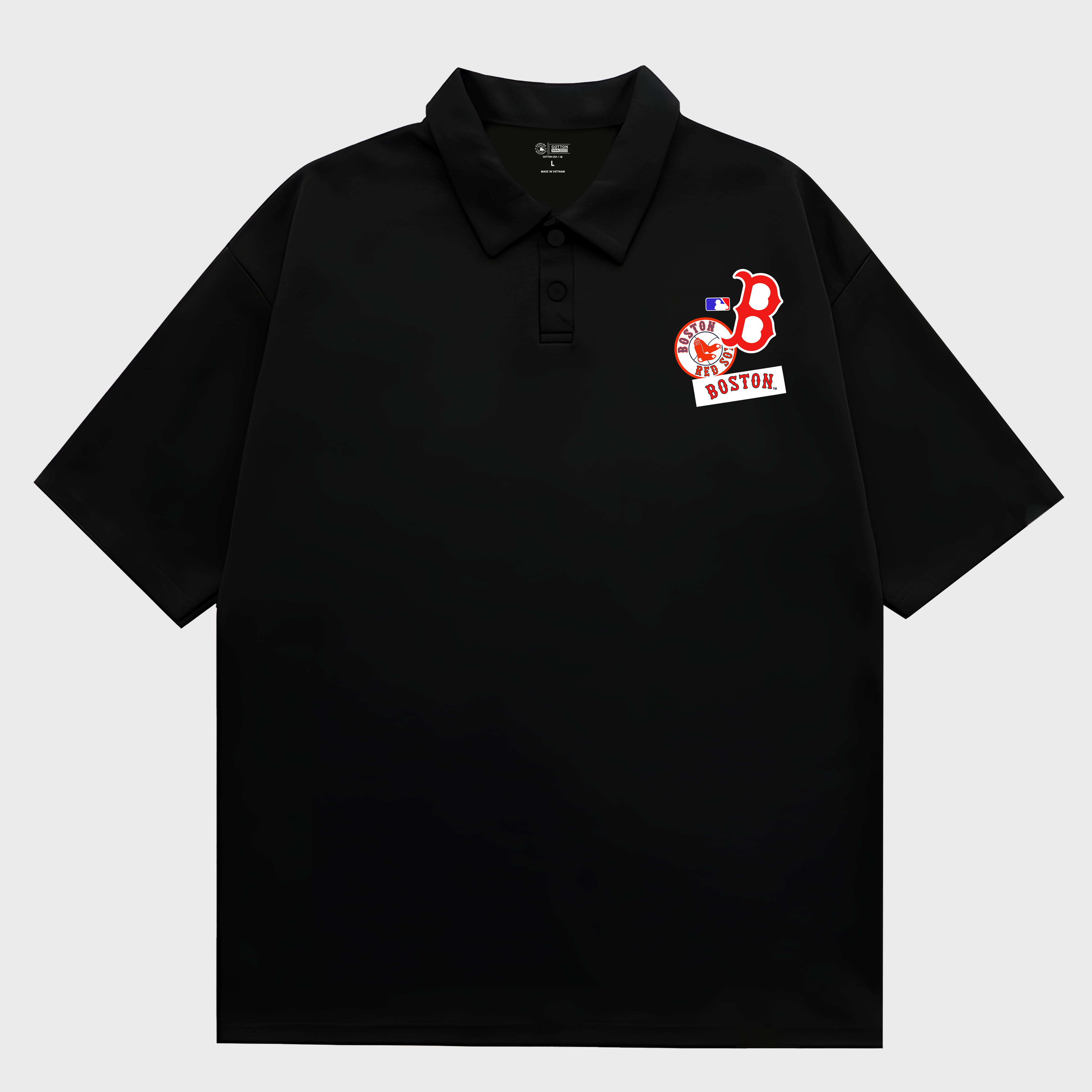 MLB Boston Red Sox Logo Red Polo