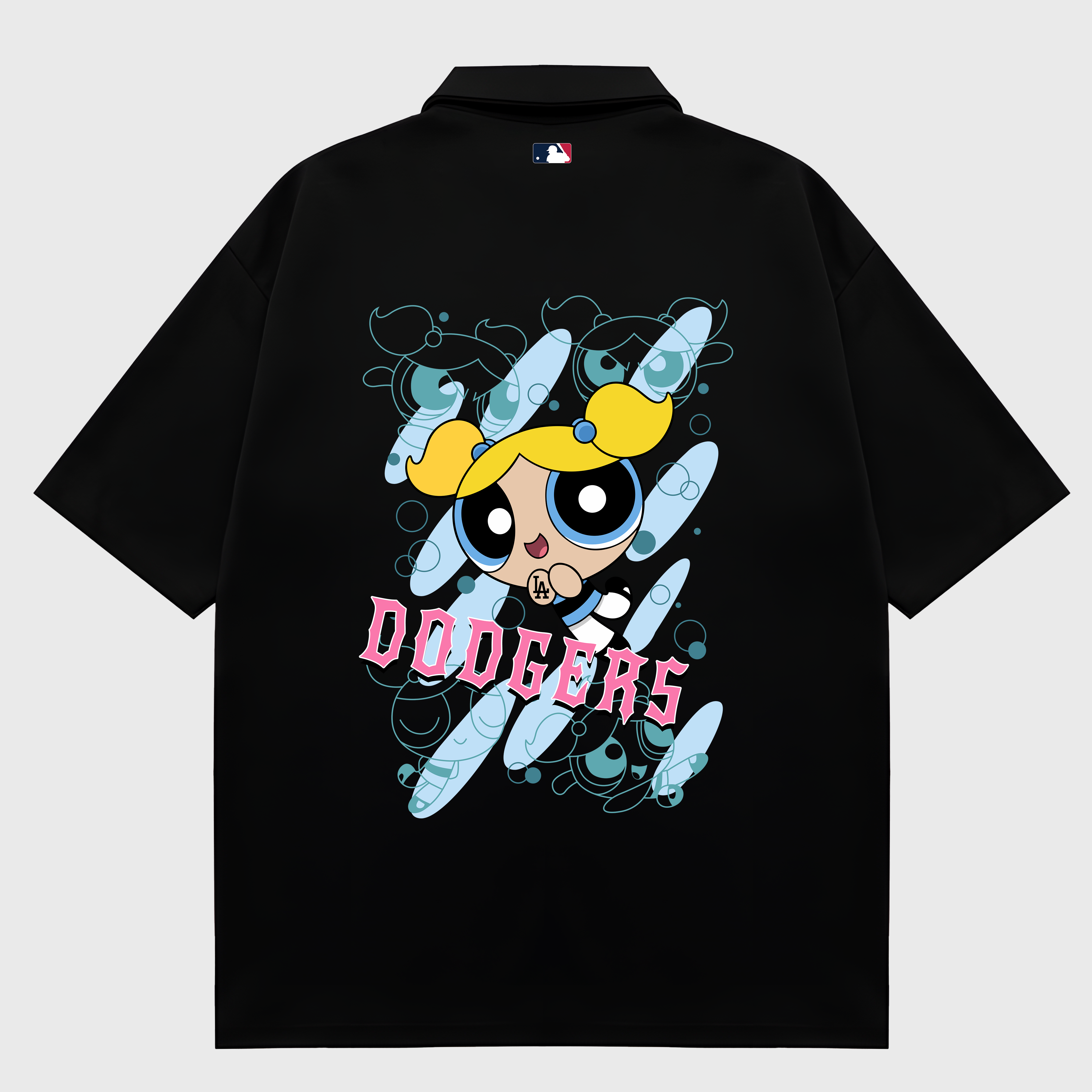 MLB Bubbles The Powerpuff Girls Los Angeles Dodgers Polo