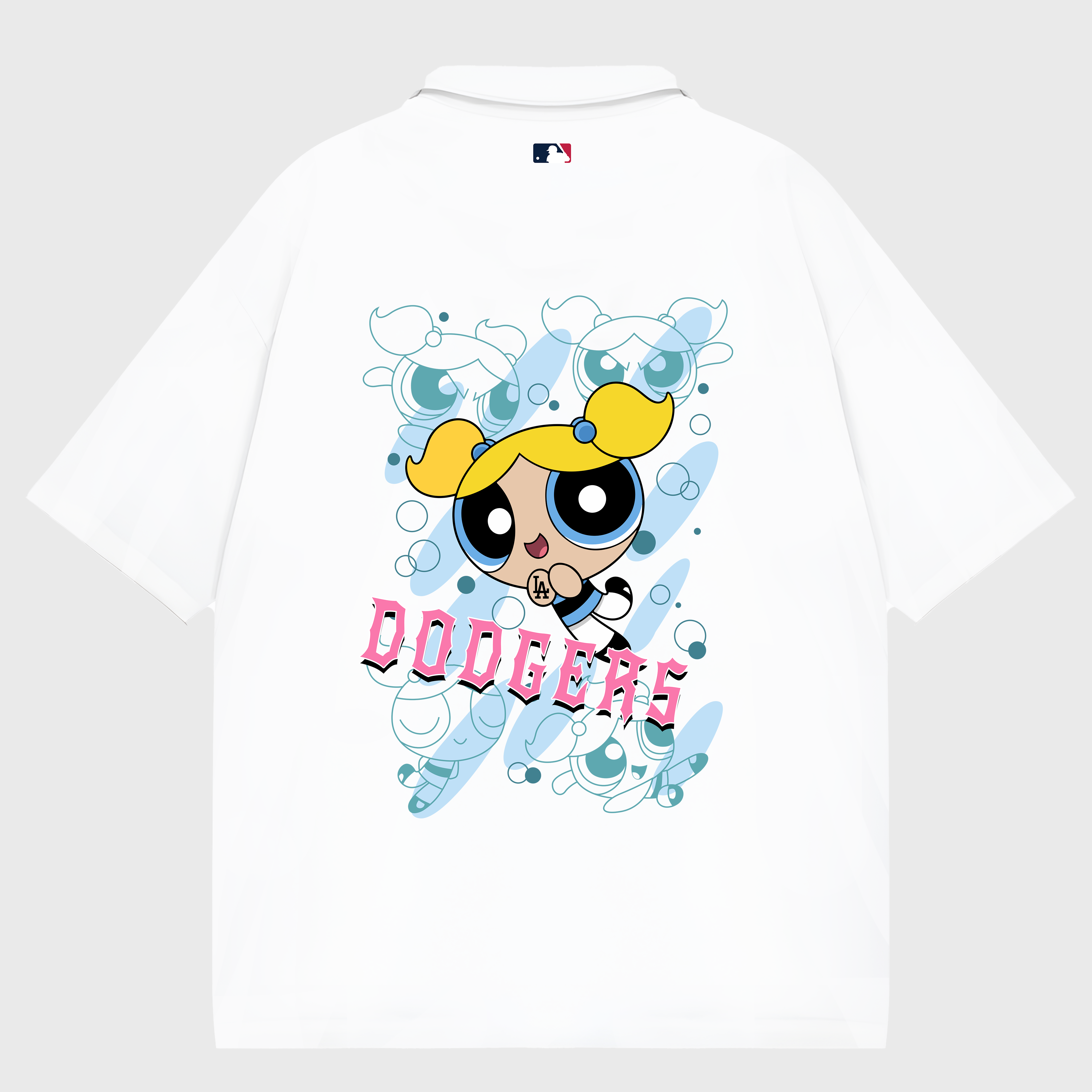 MLB Bubbles The Powerpuff Girls Los Angeles Dodgers Polo