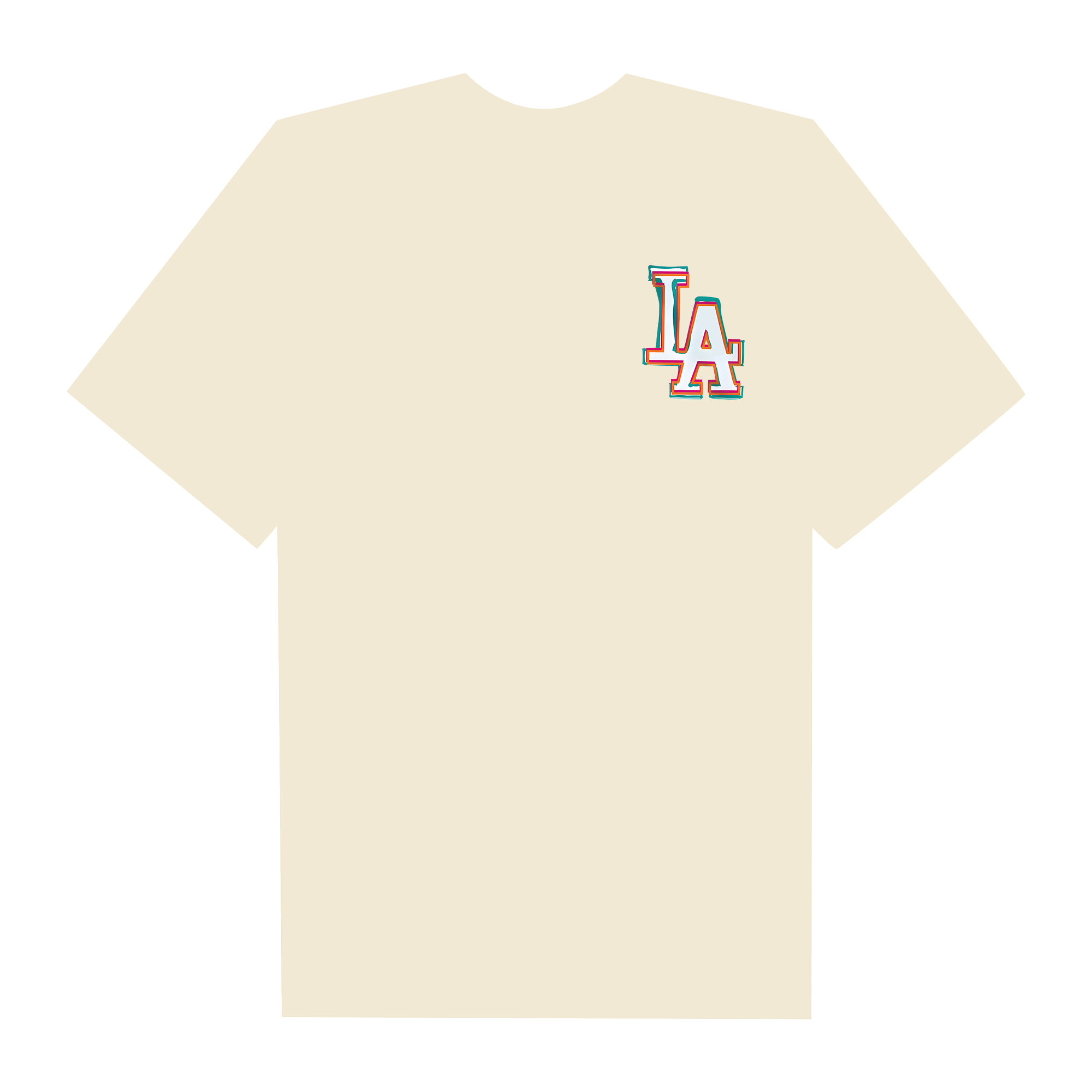 MLB Colorful LA Logo  T-Shirt