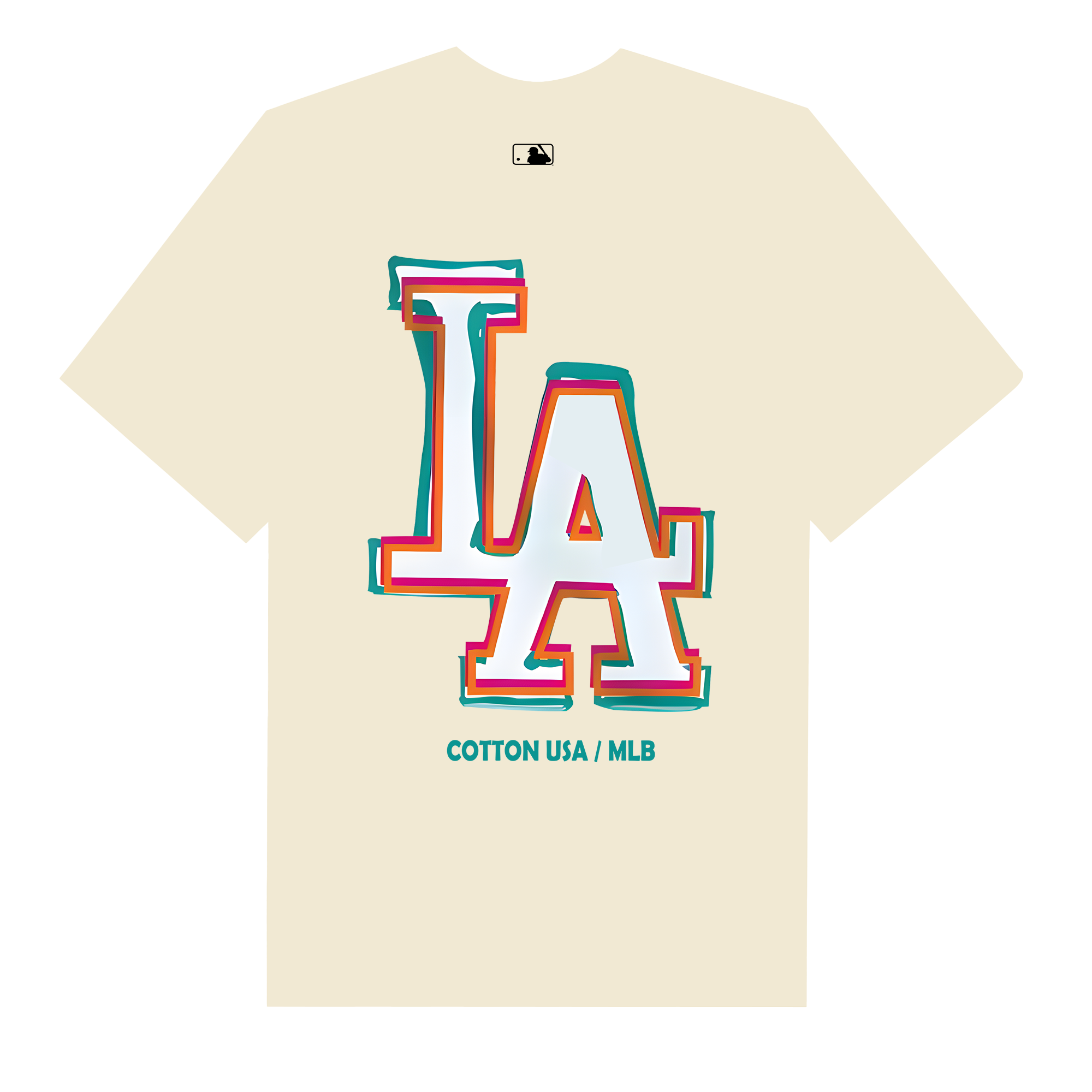 MLB Colorful LA Logo  T-Shirt