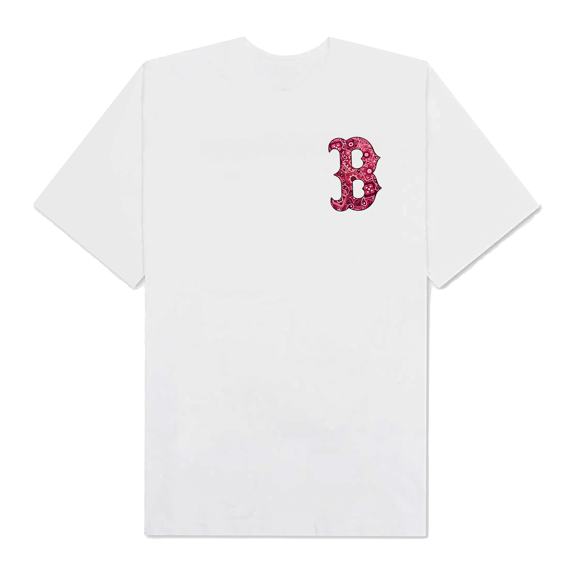 MLB FLoral Boston Red Bandana T-Shirt
