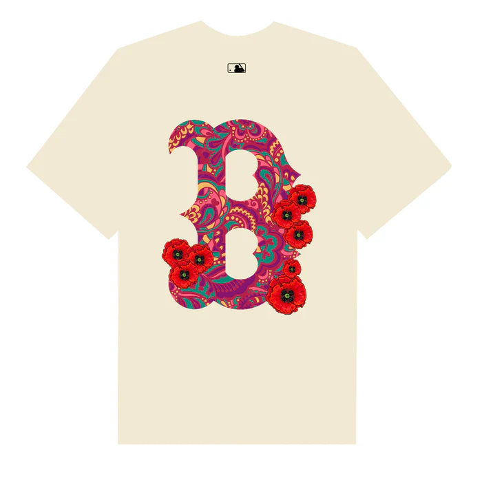 Flash Sale MLB Floral Big B Logo Tropical T-Shirt