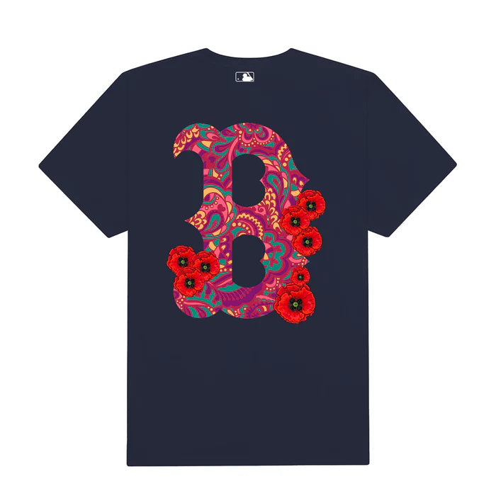 Flash Sale MLB Floral Big B Logo Tropical T-Shirt