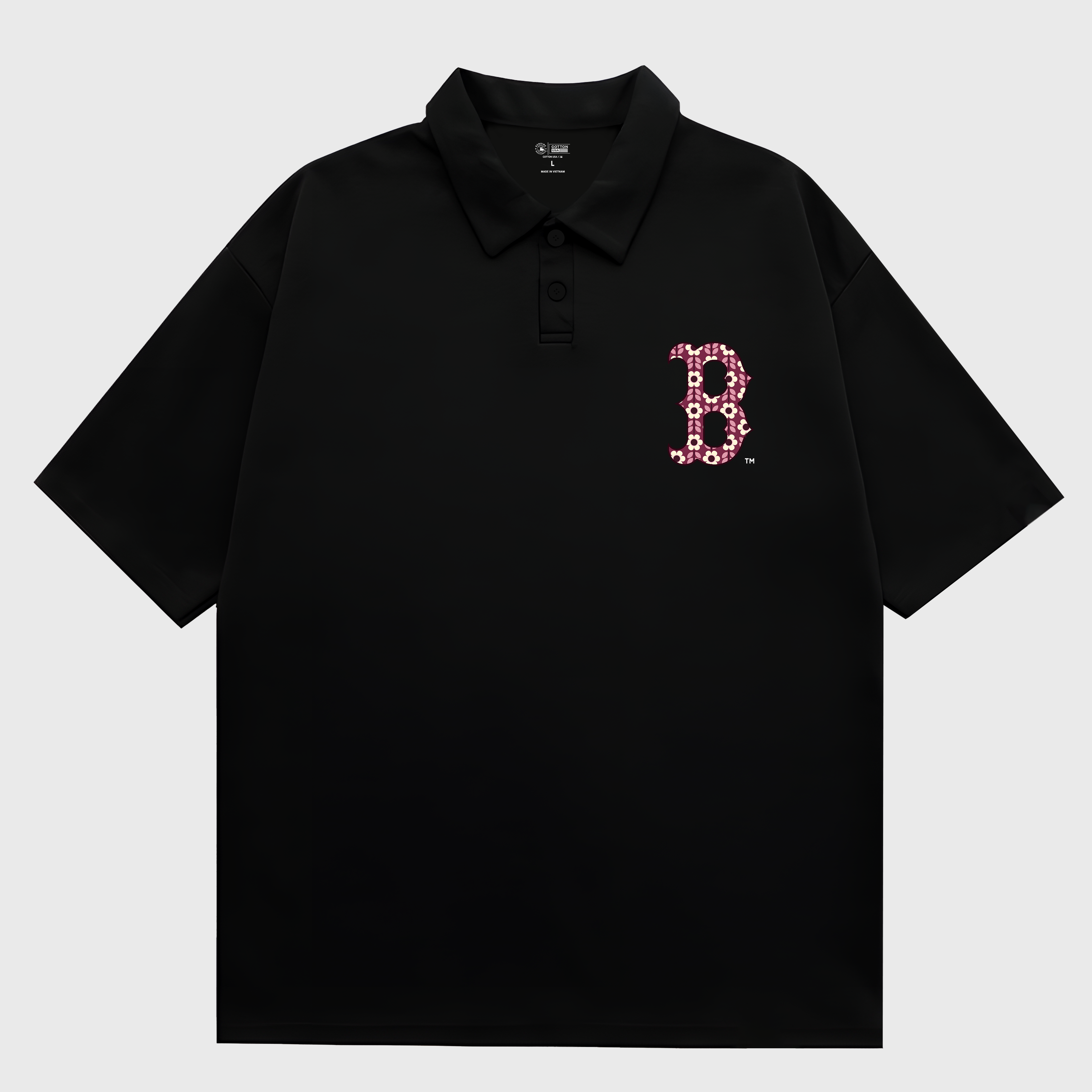 MLB Floral Big Logo B Polo