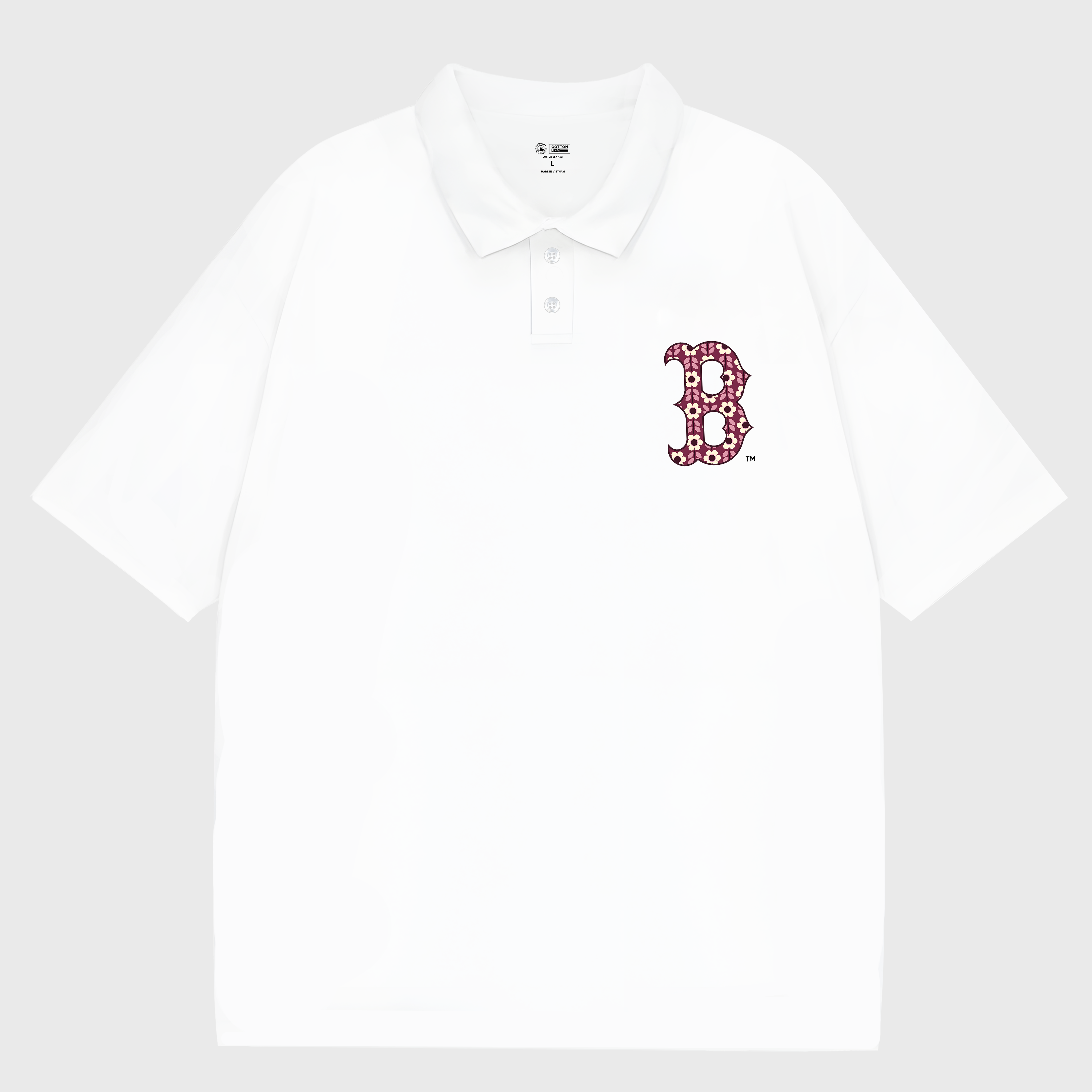 MLB Floral Big Logo B Polo