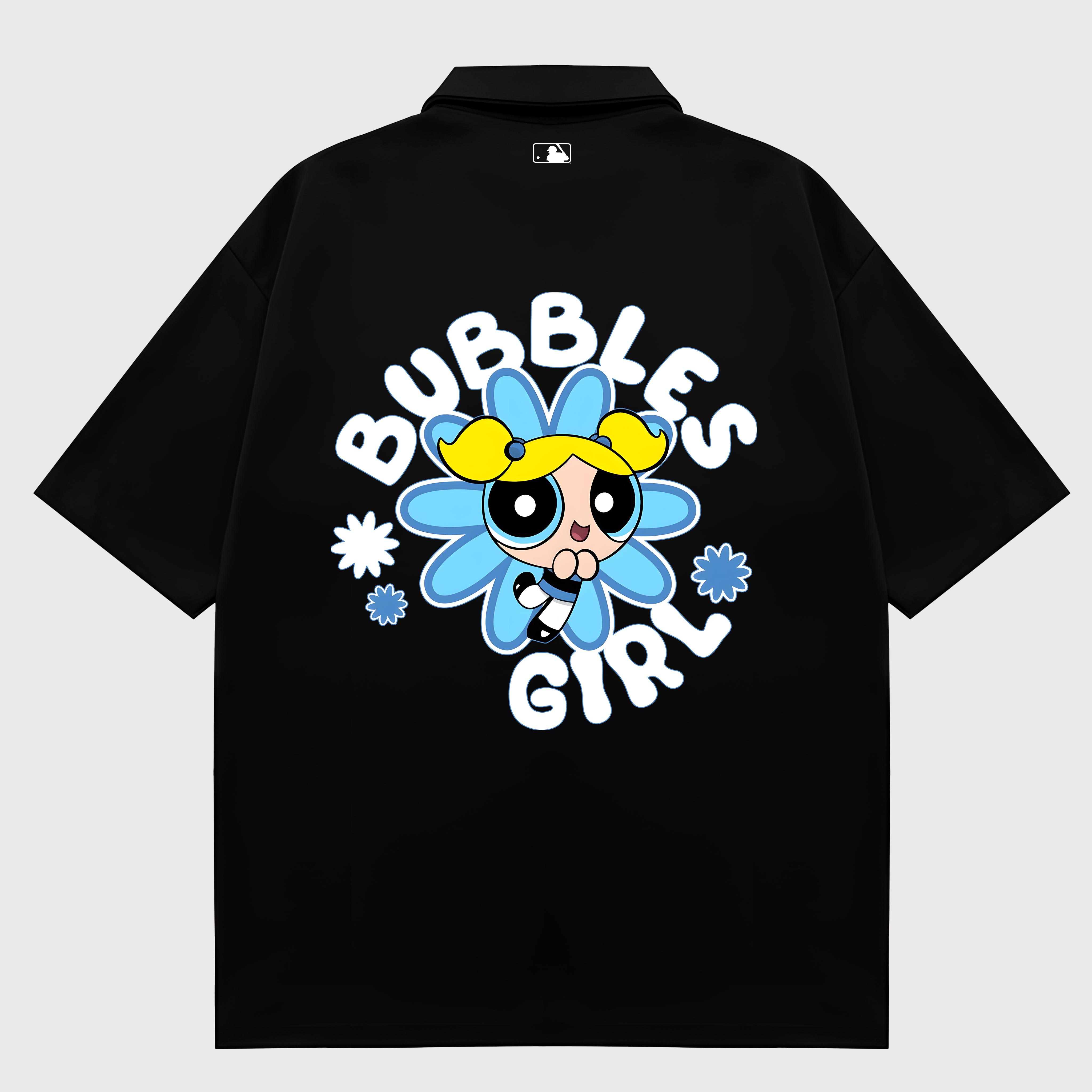 MLB Floral Blue Bubble Girl  Polo