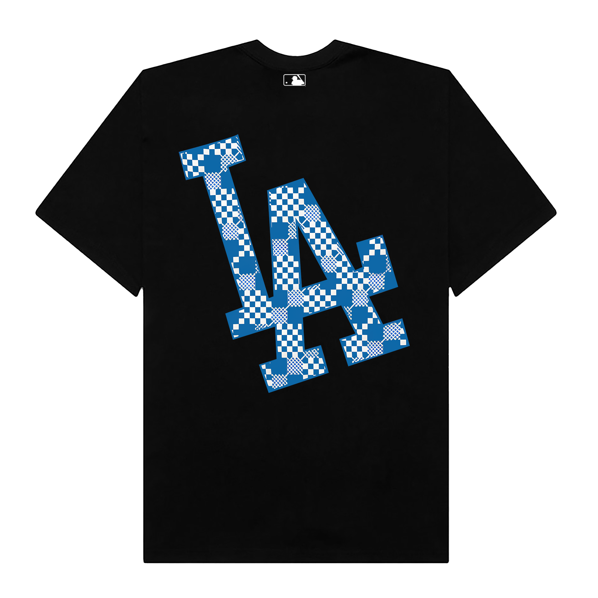 MLB Floral Blue Checkered T-Shirt