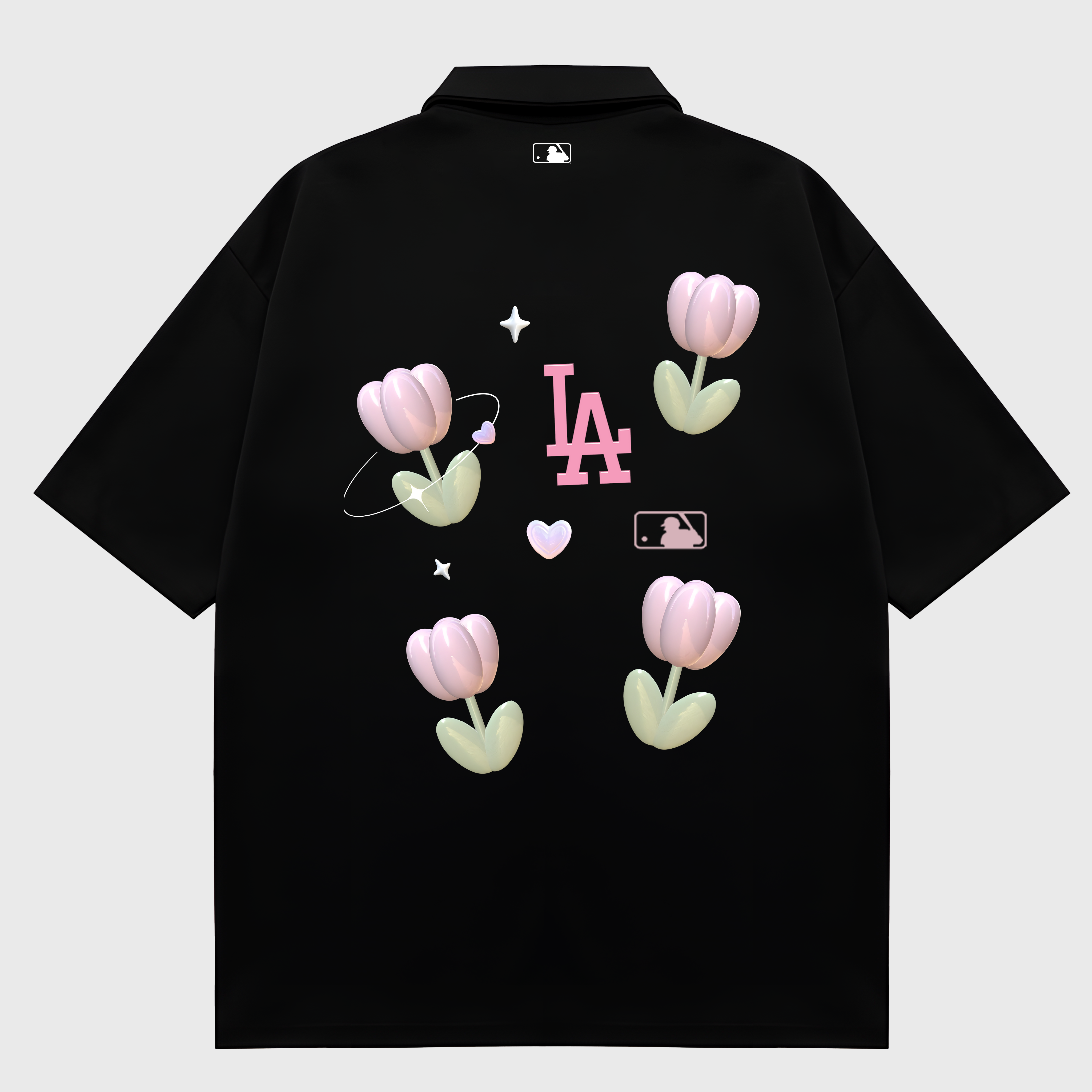 MLB Floral Cute LA Tulip  Polo