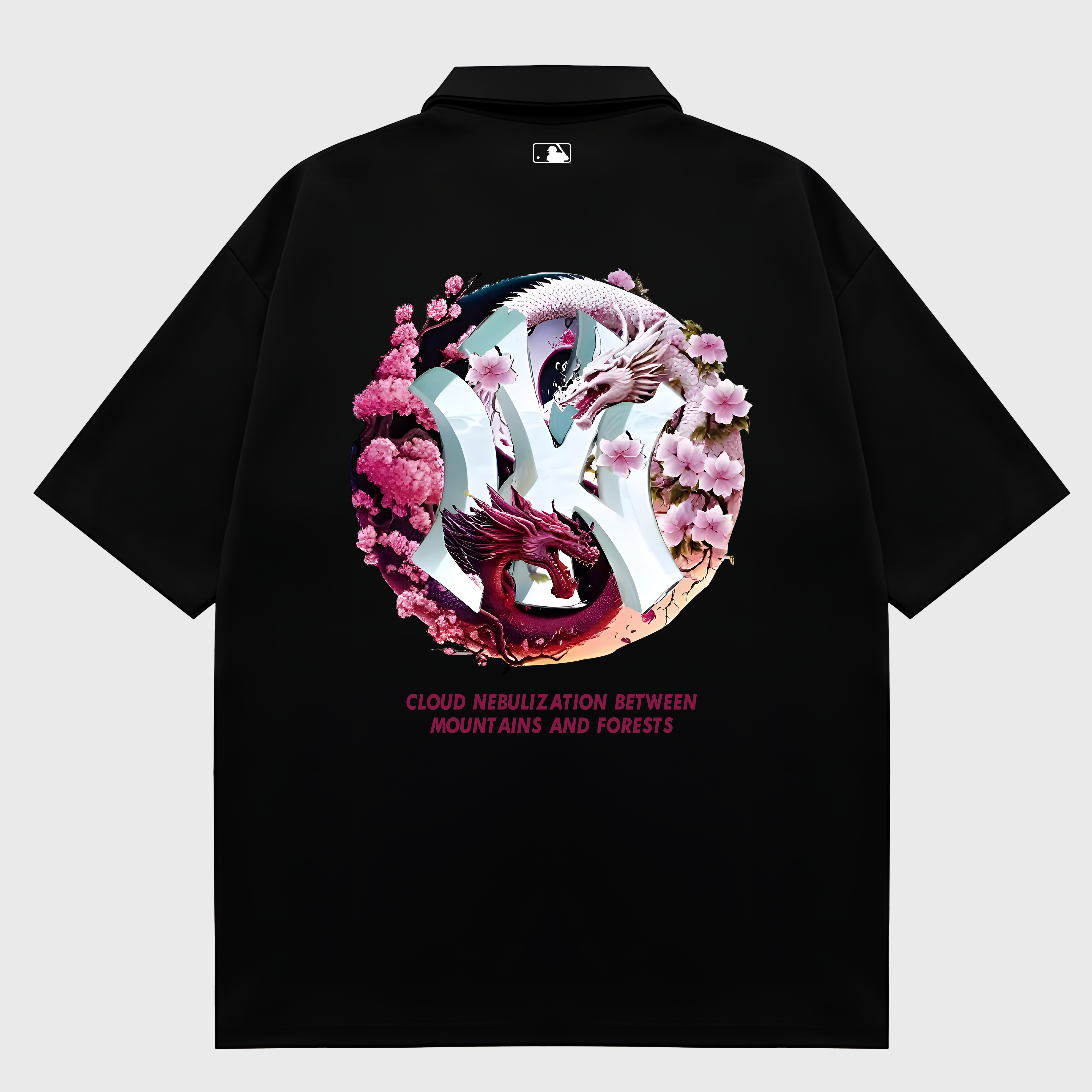 MLB Floral Dragon Cloudy Polo