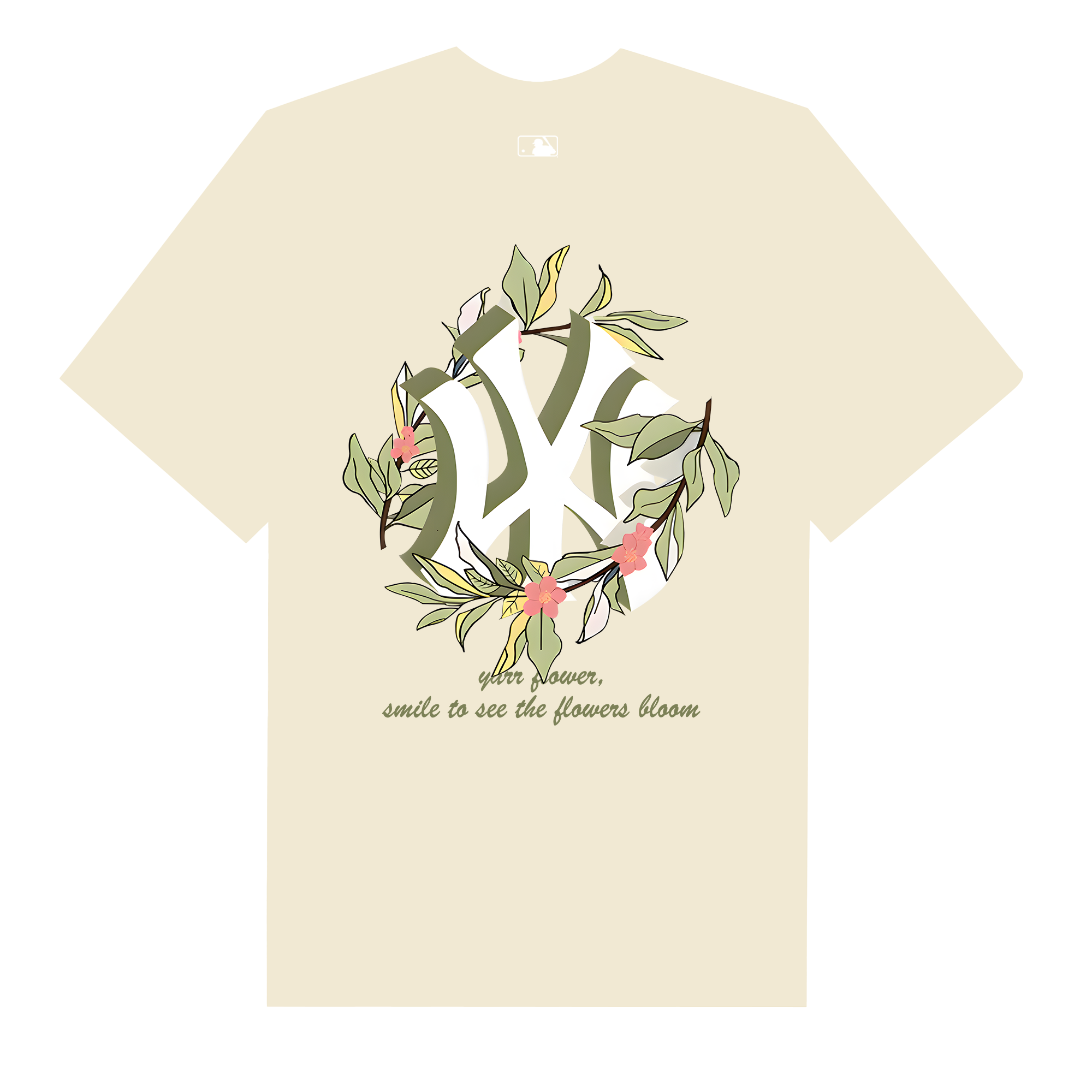 MLB Floral Green Floral New York T-Shirt