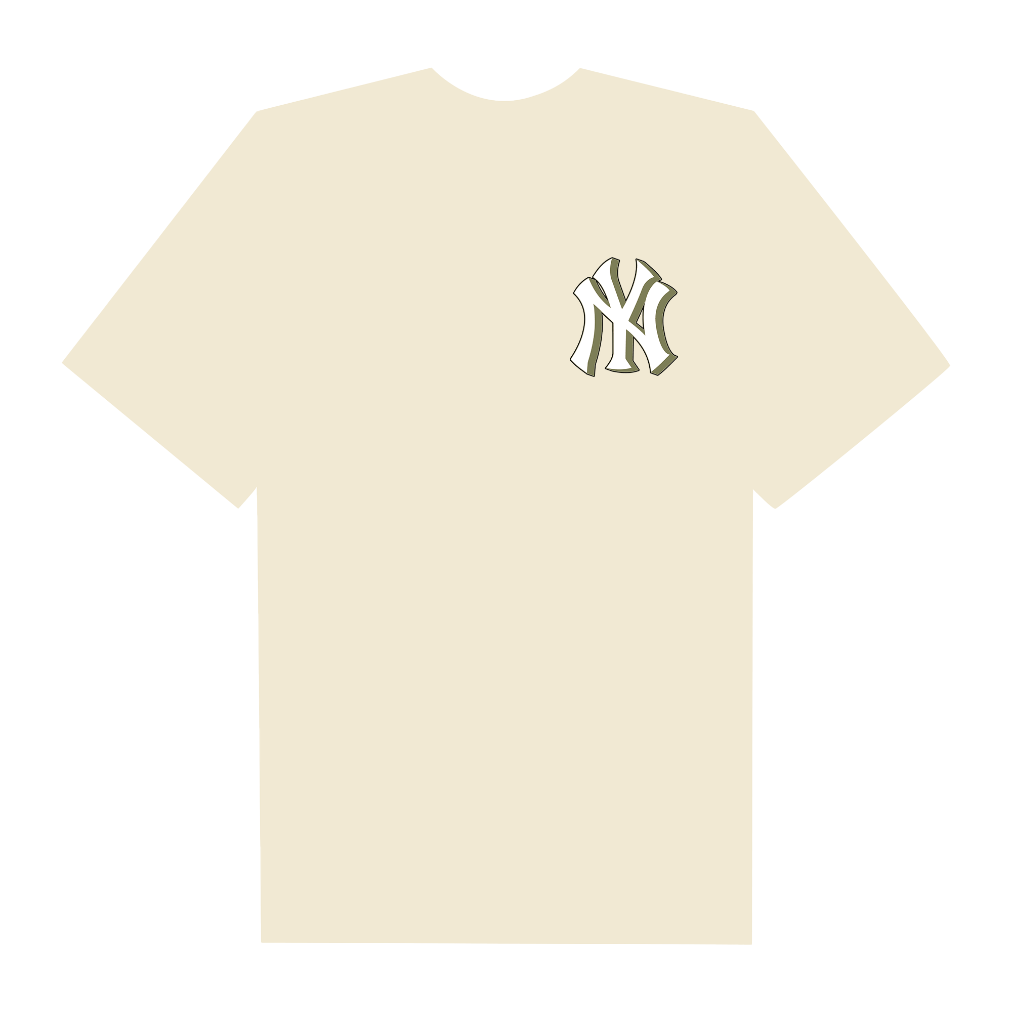 MLB Floral Green Floral New York T-Shirt