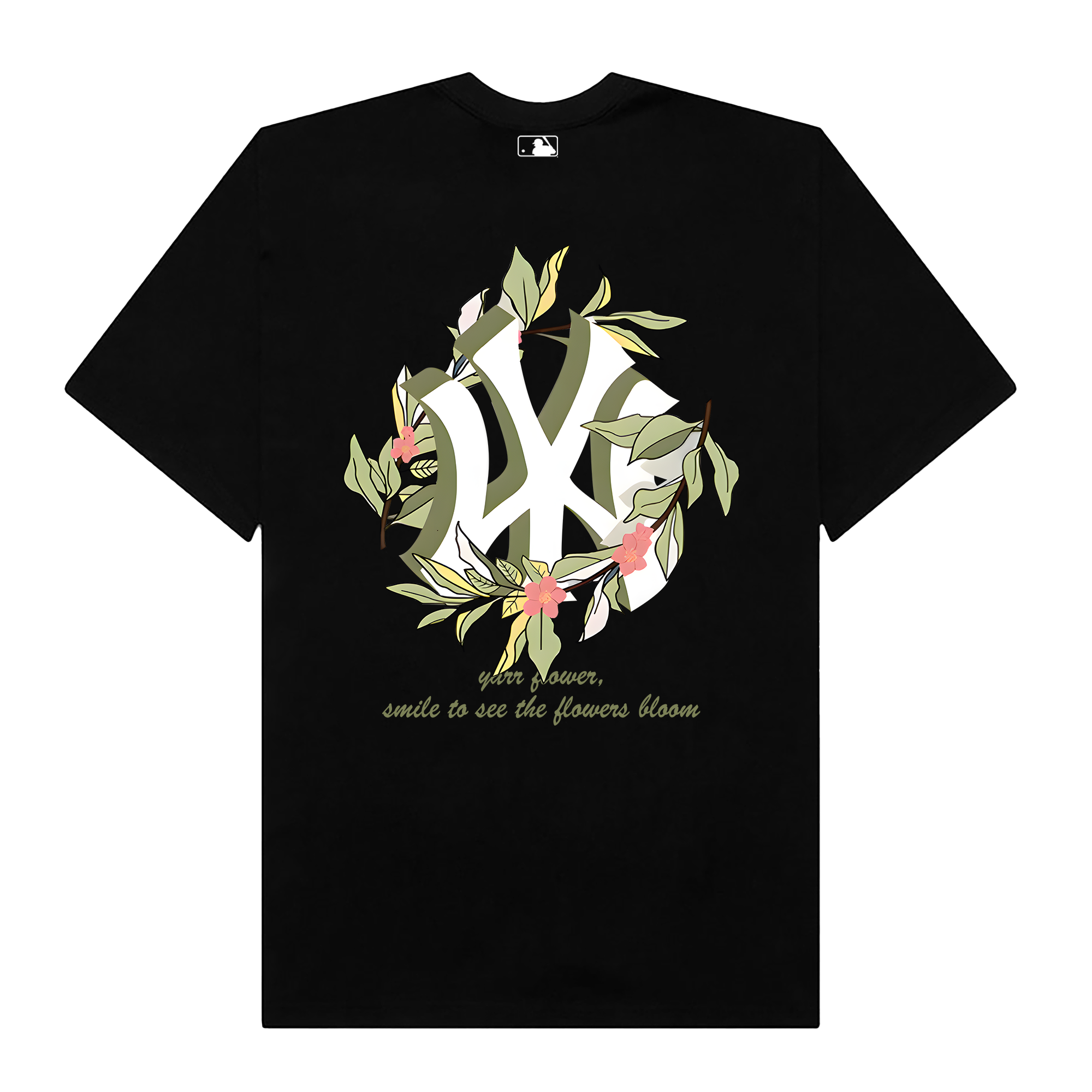 MLB Floral Green Floral New York T-Shirt