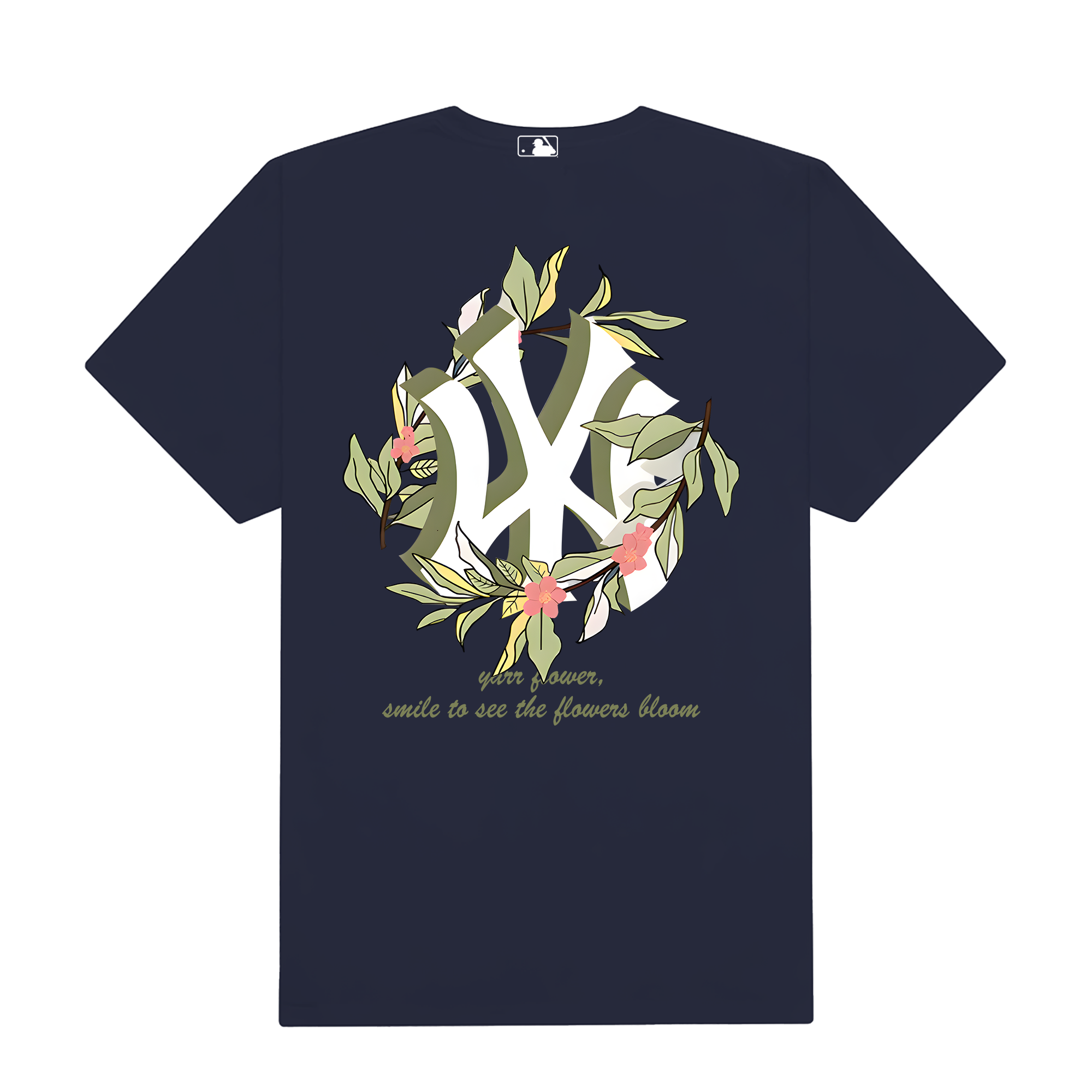 MLB Floral Green Floral New York T-Shirt