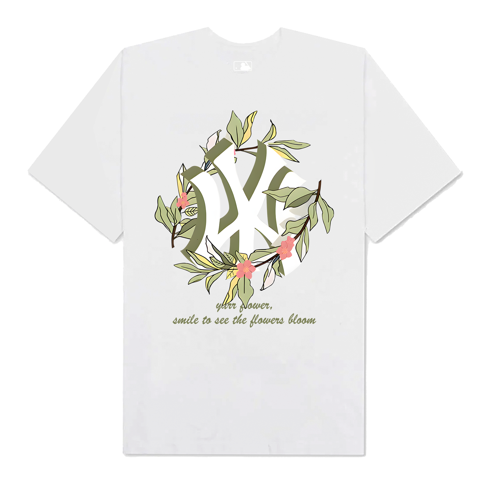 MLB Floral Green Floral New York T-Shirt