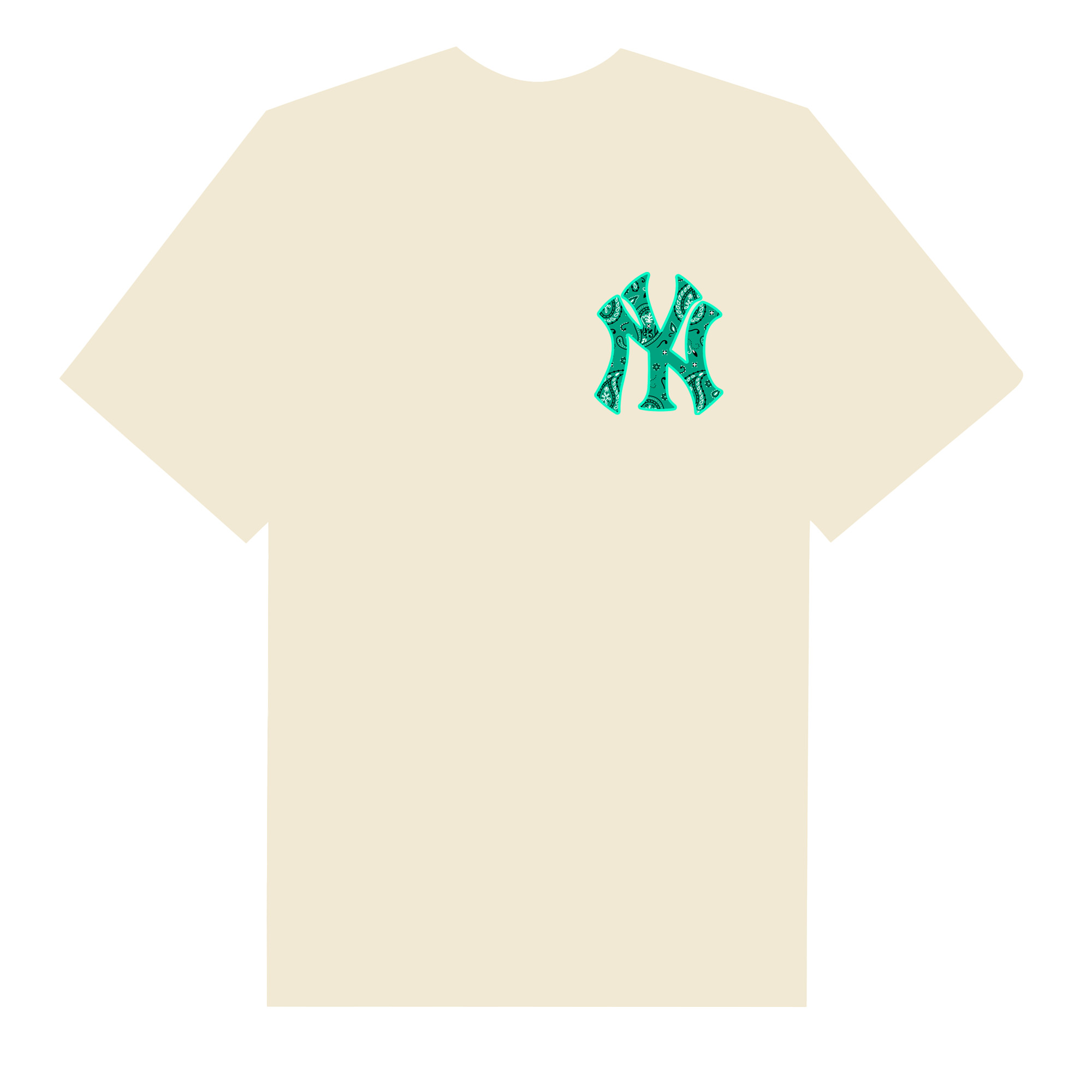 MLB Floral Green Logo T-Shirt