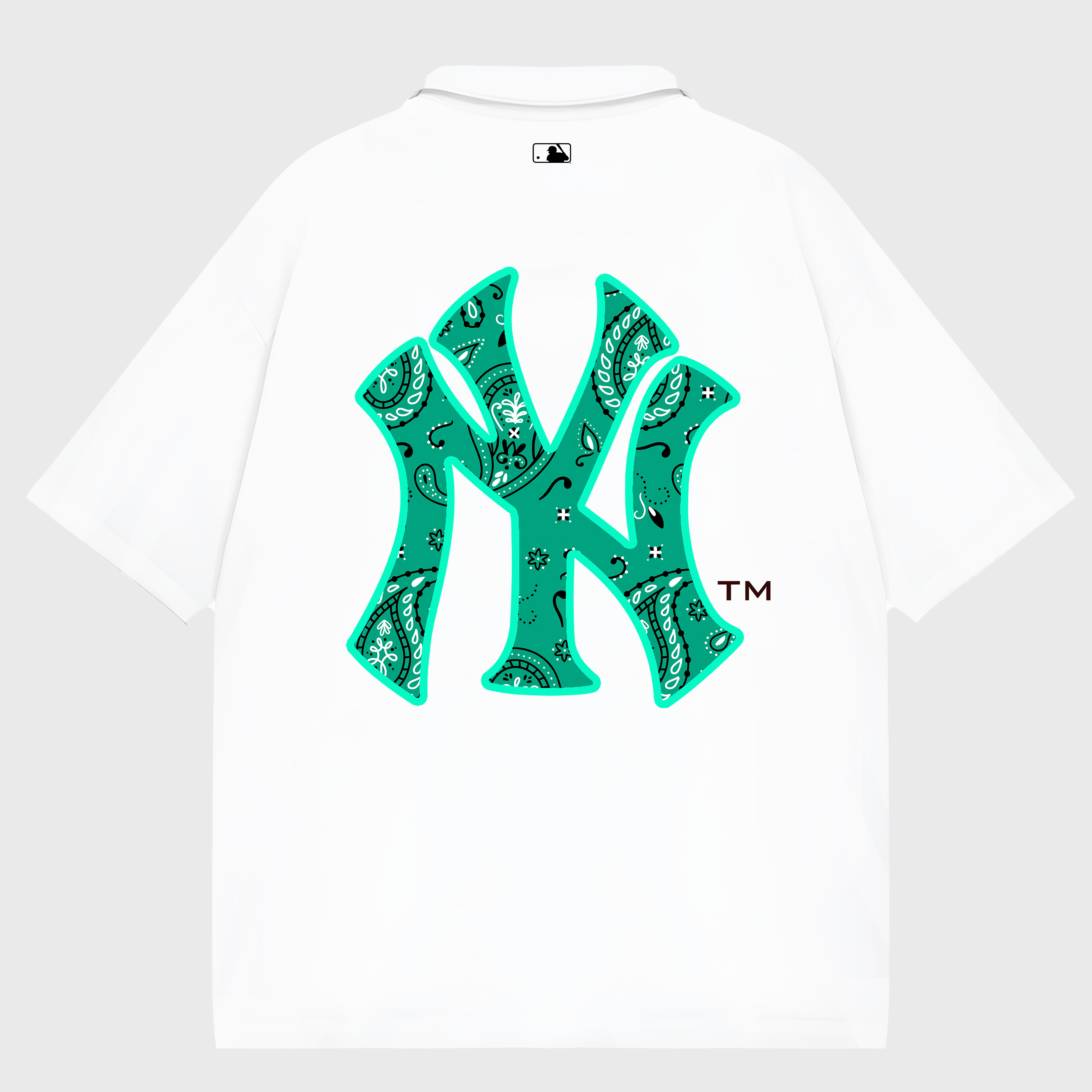 MLB Floral Green Logo Polo