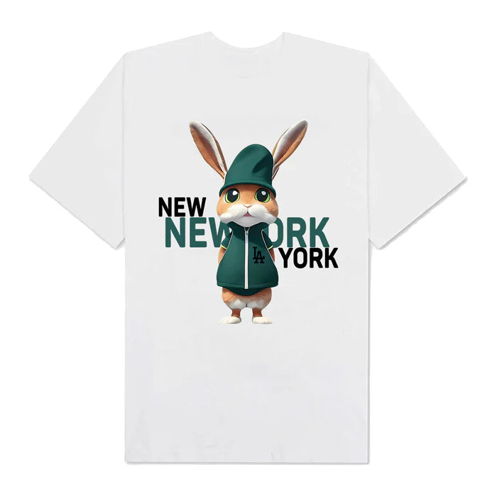 Flash Sale MLB Floral Green Rabbit T-Shirt