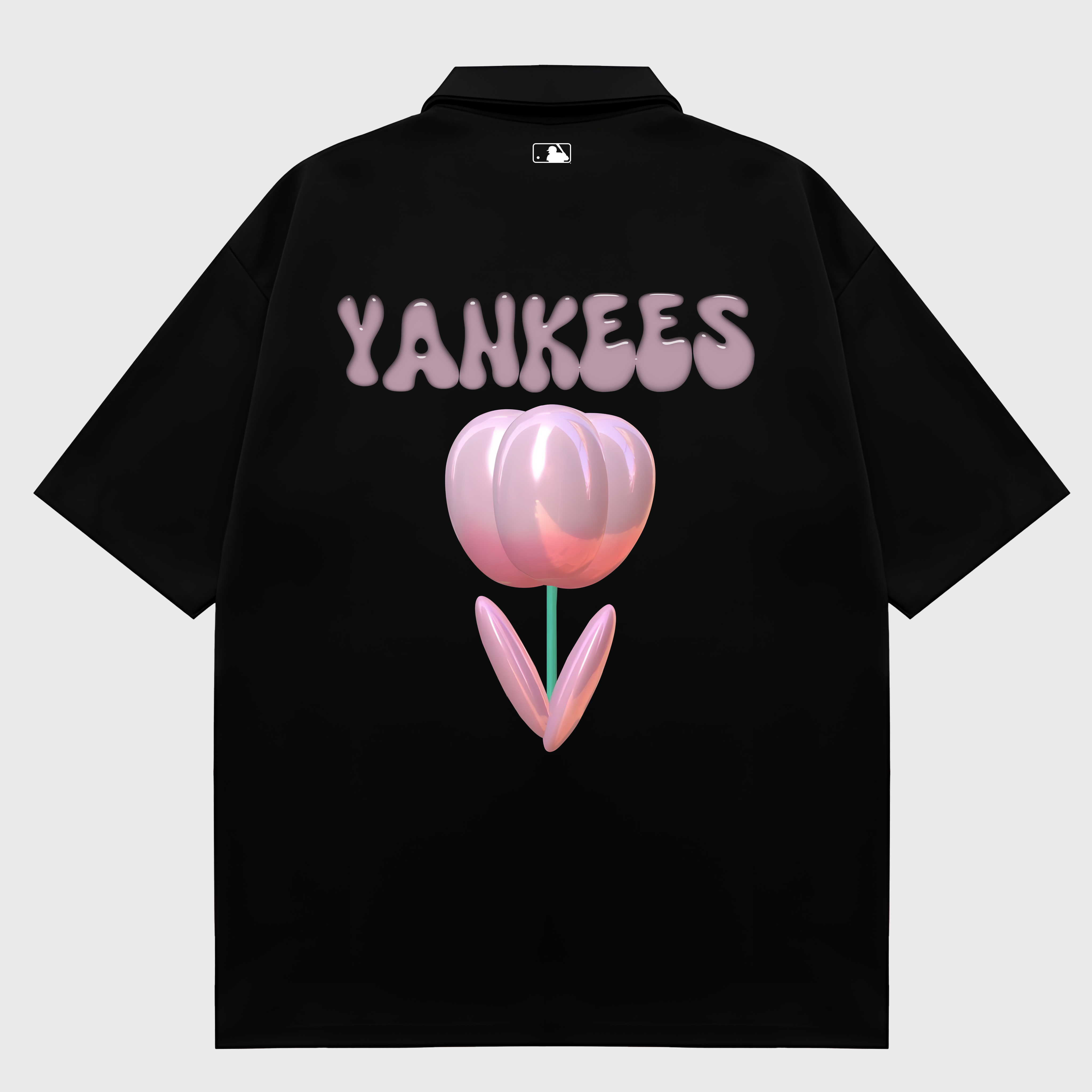 MLB Floral Hologram Tulip Yankees Polo