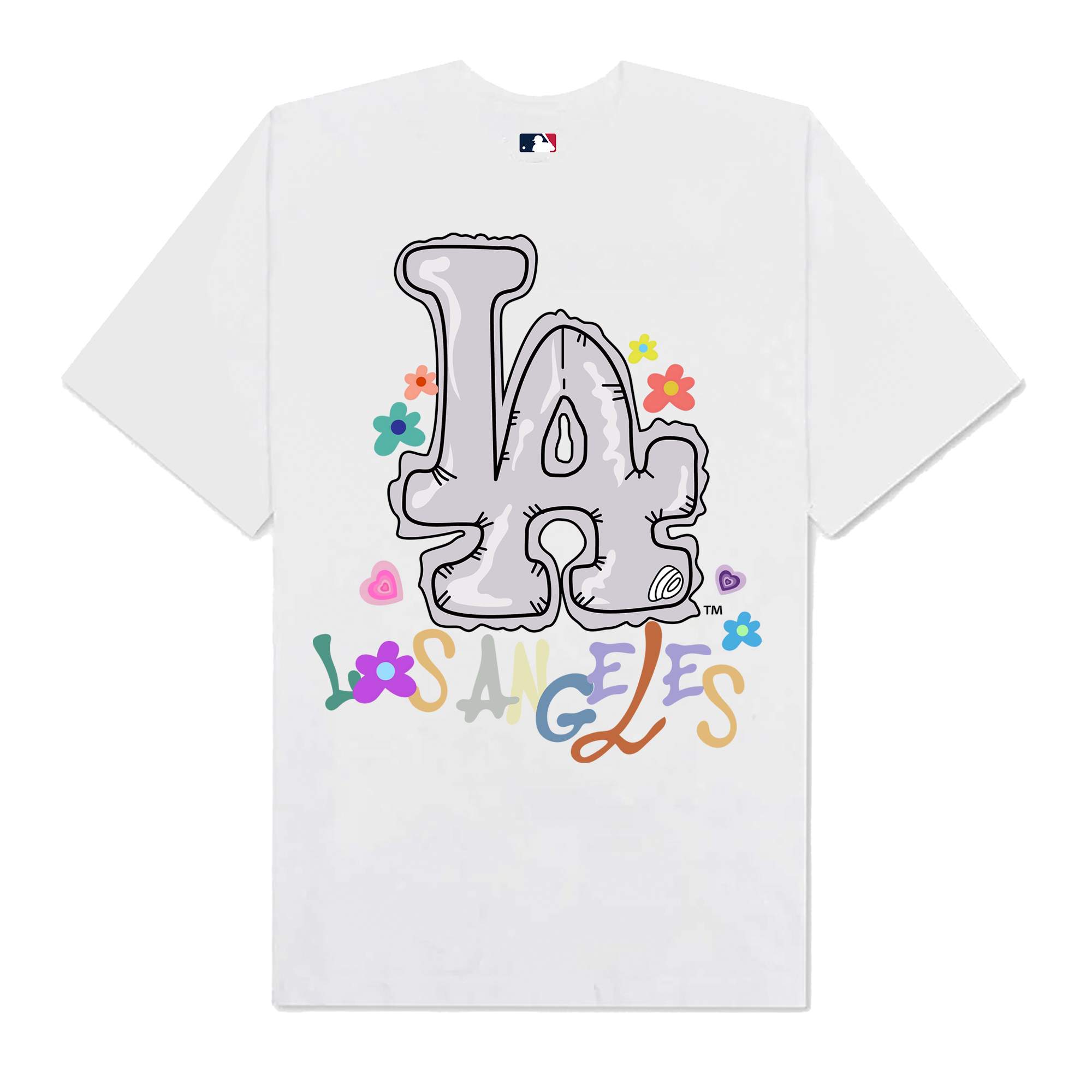 MLB Floral LA Groovy Flower T-Shirt
