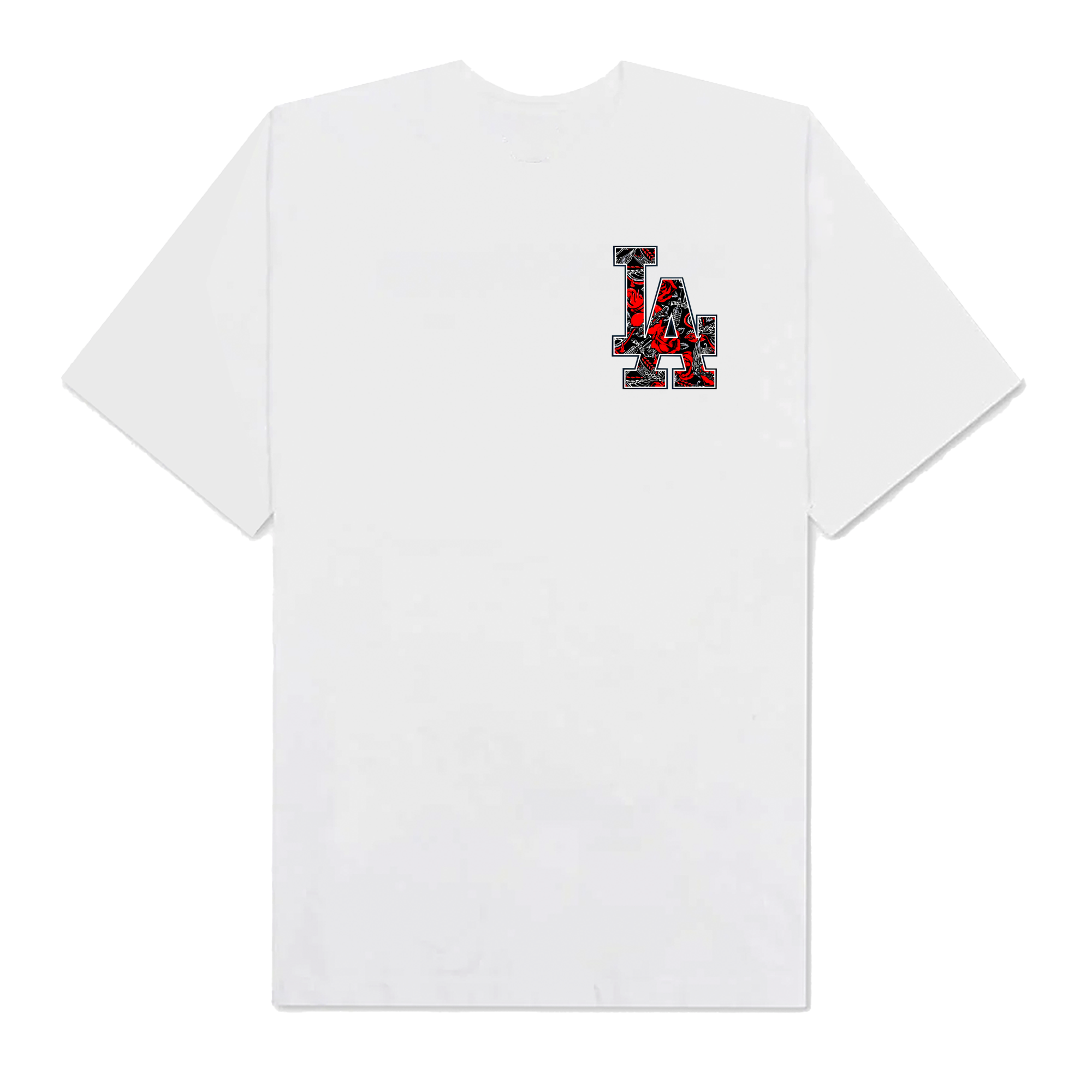 MLB Floral LA Rose Black T-Shirt