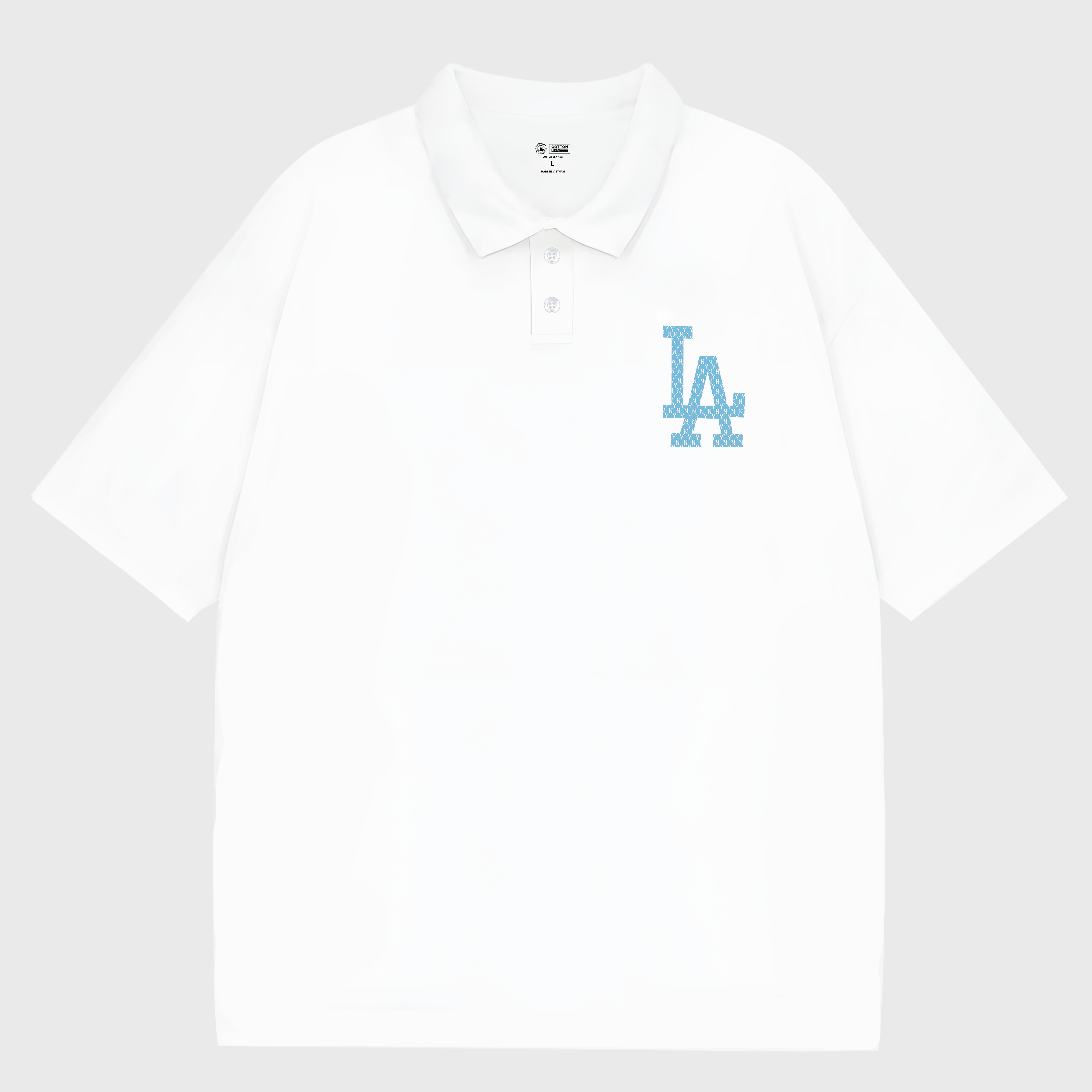 MLB Floral LA Tropical Flower Summer Polo