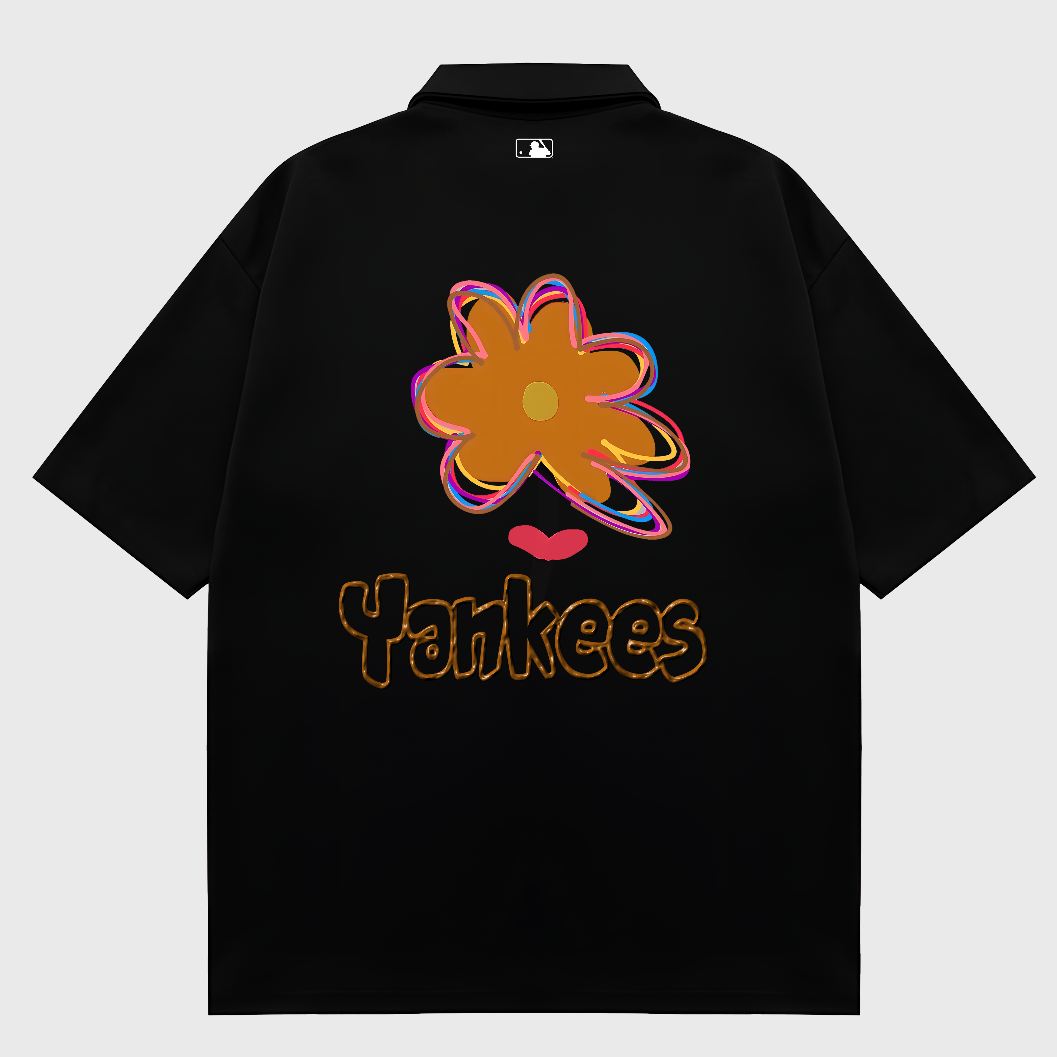 MLB Floral LA Yeankees  Groovy Flower Polo