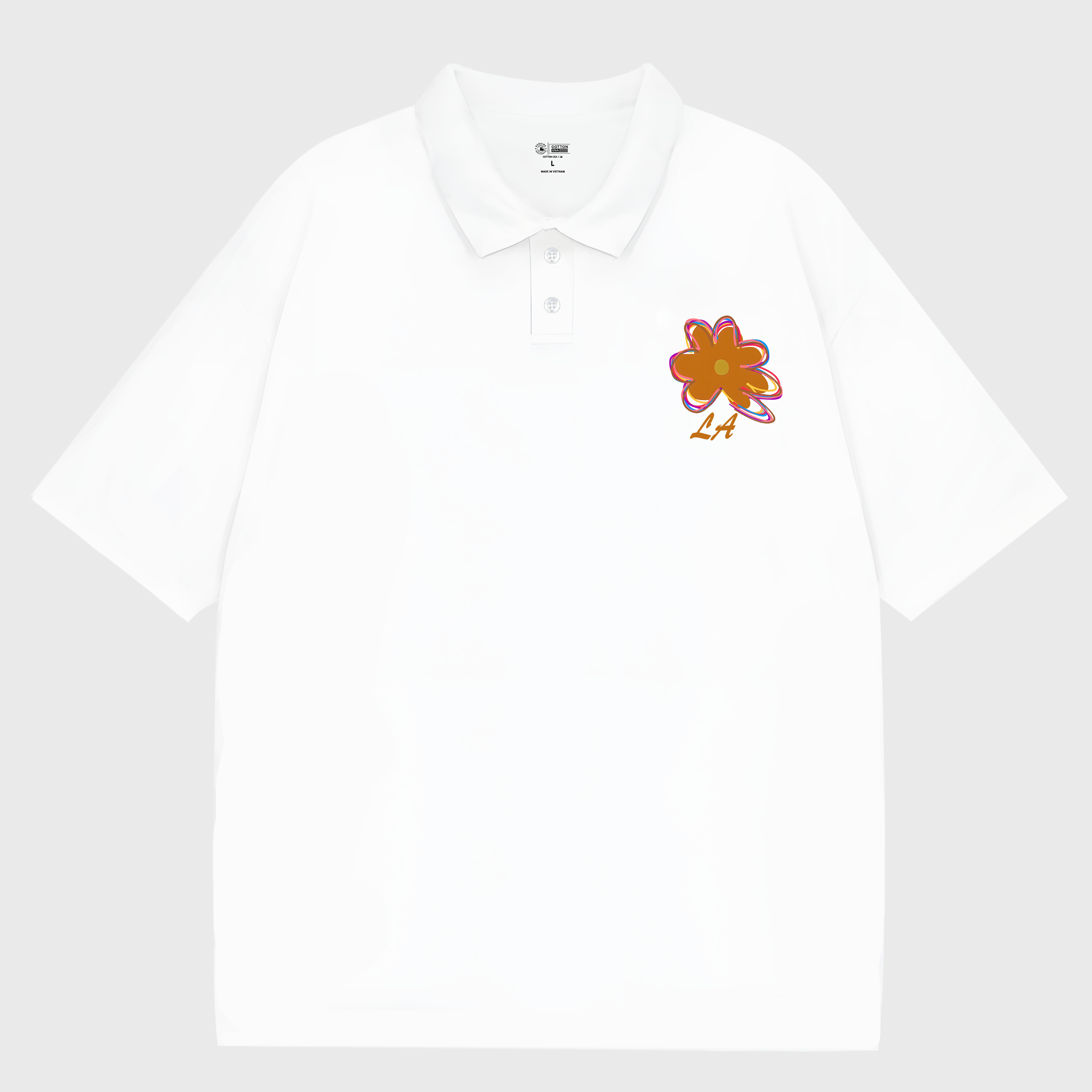 MLB Floral LA Yeankees  Groovy Flower Polo