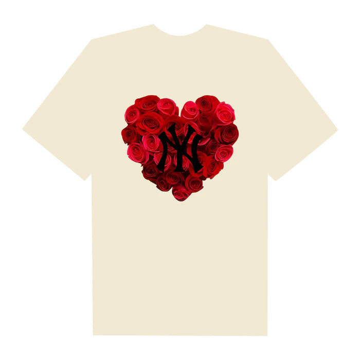 Flash Sale MLB Floral Rose Heart T-Shirt