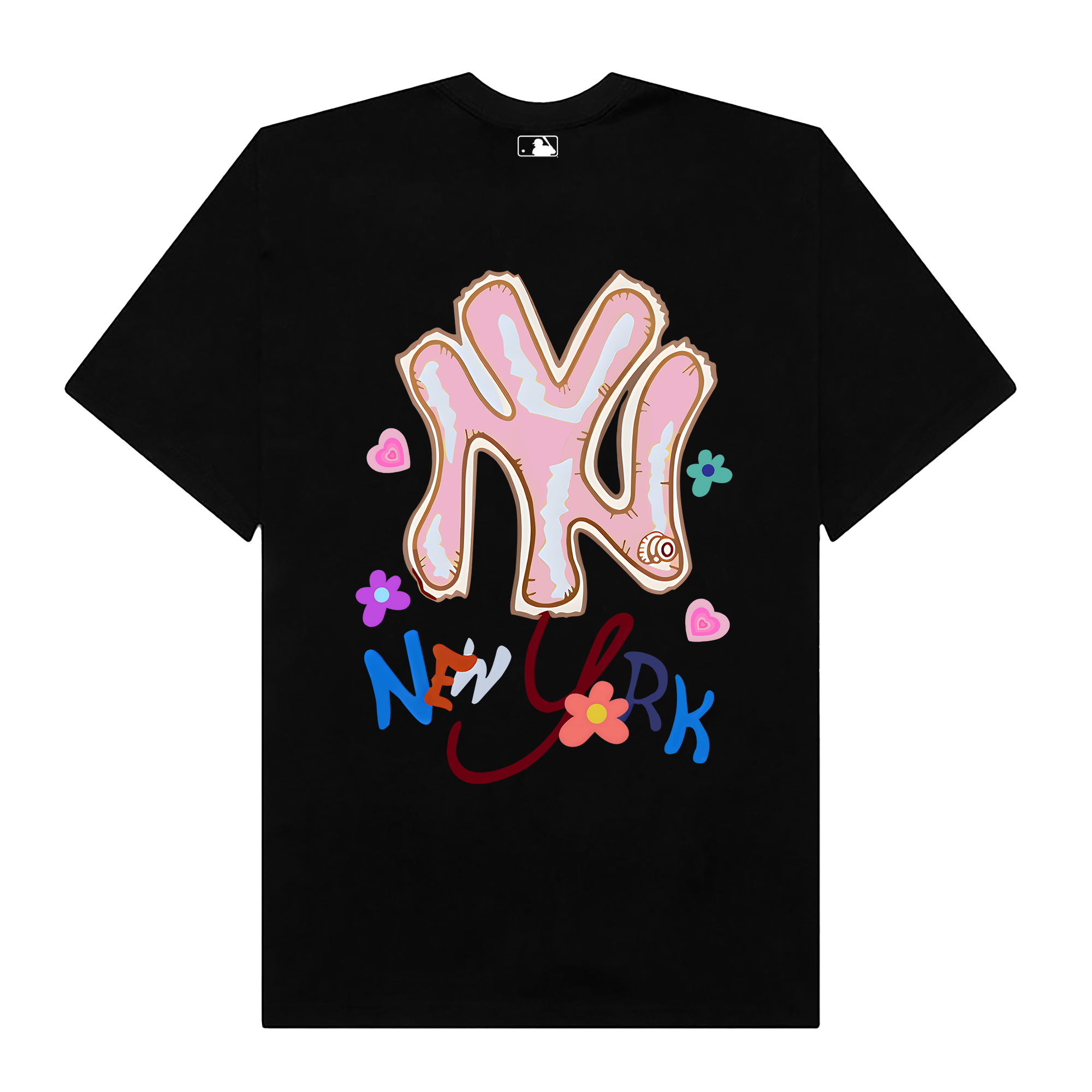 MLB Floral New York Yankees Cute Flower  T-Shirt