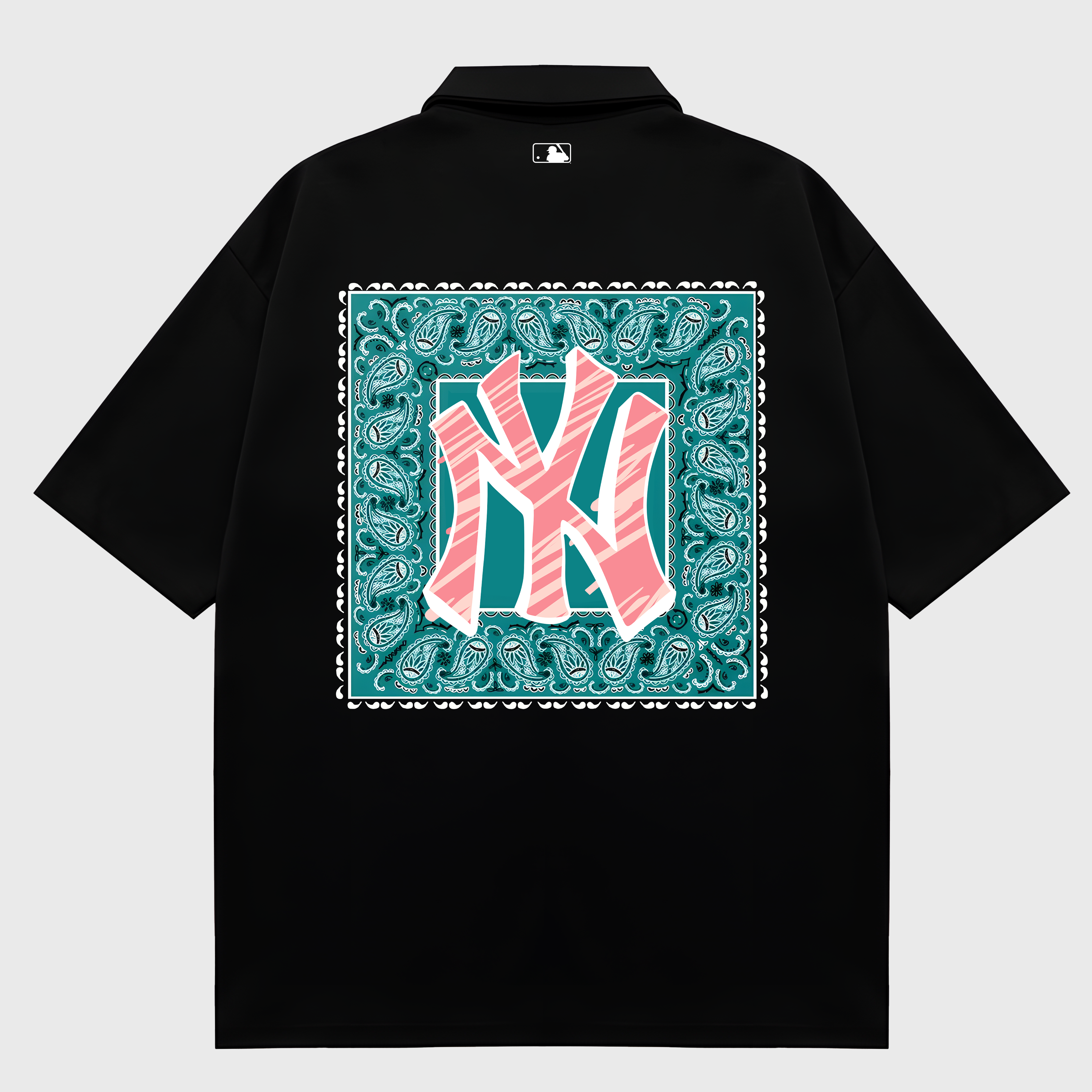 MLB Floral Pastel Bandana Polo