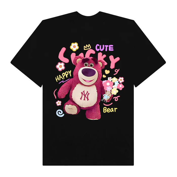 Flash Sale MLB Floral Pink Bear Toy Story T-Shirt