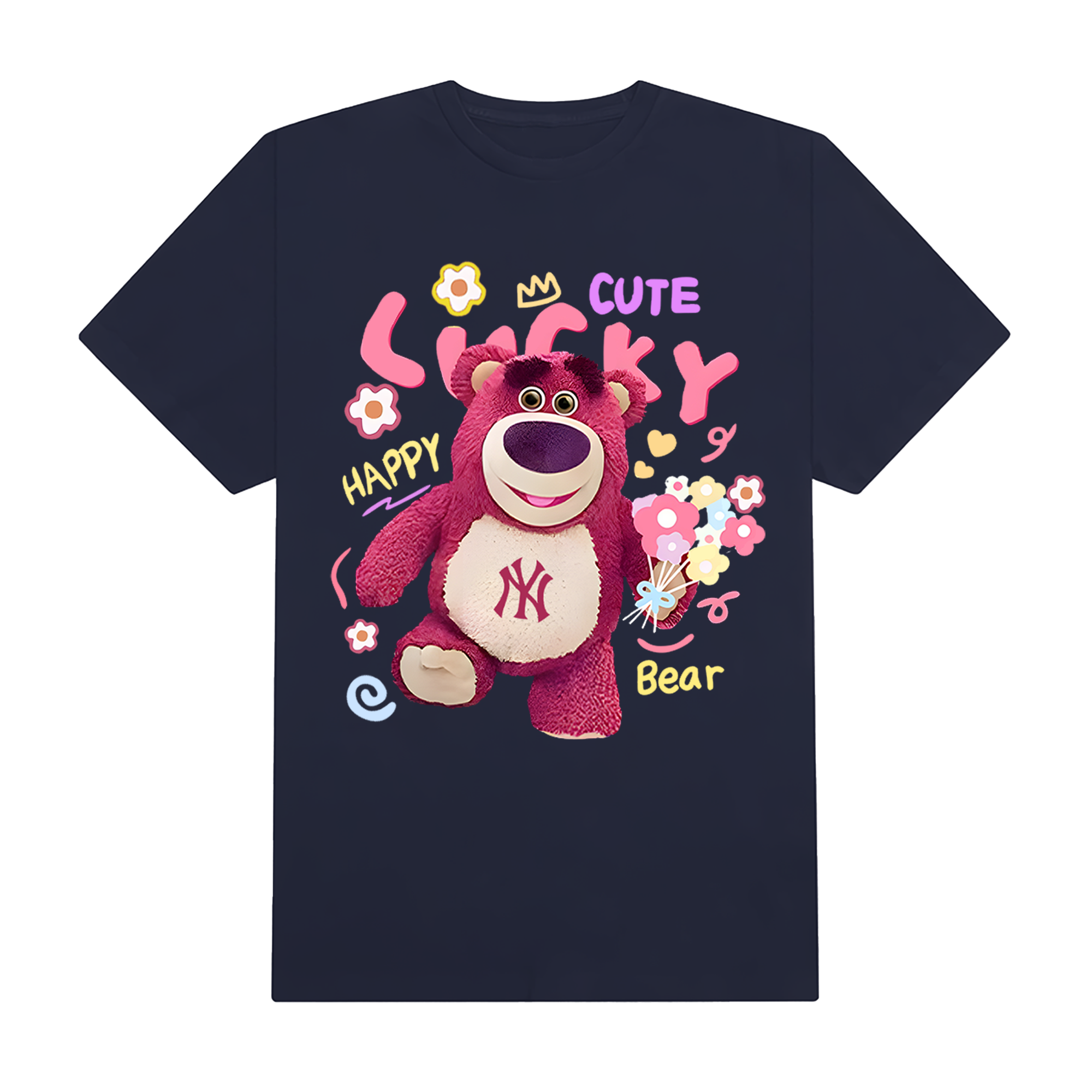 MLB Floral Pink Bear Toy Story T-Shirt