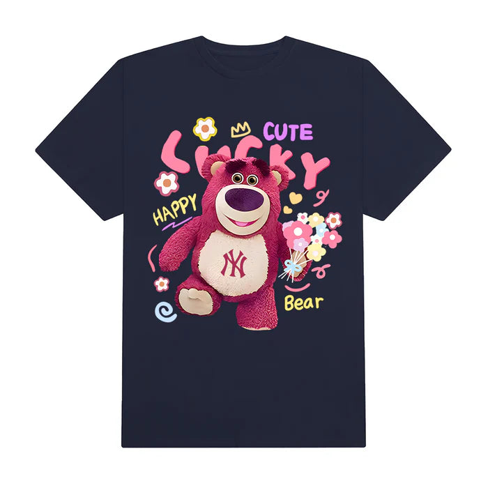 Flash Sale MLB Floral Pink Bear Toy Story T-Shirt