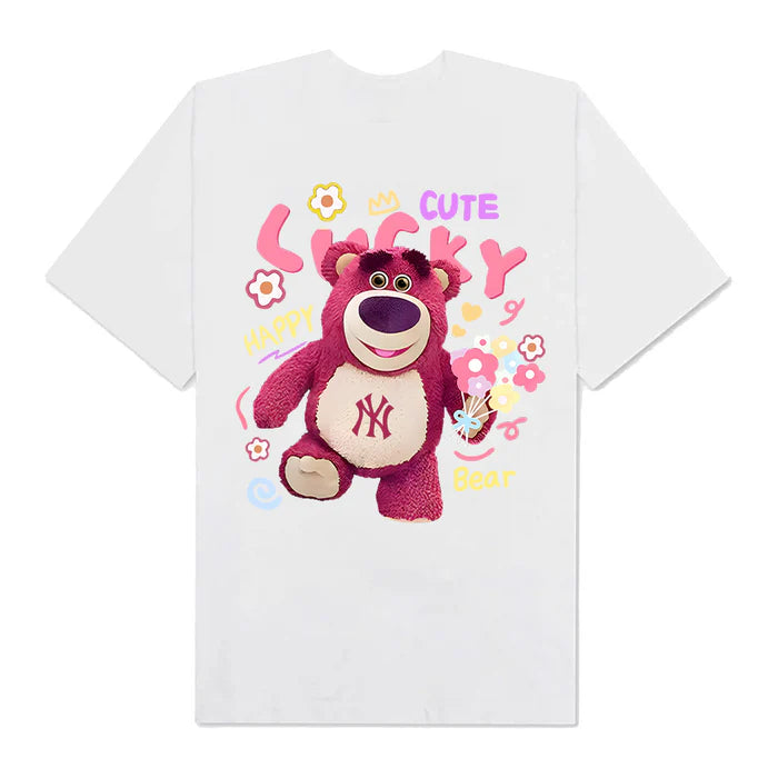 Flash Sale MLB Floral Pink Bear Toy Story T-Shirt