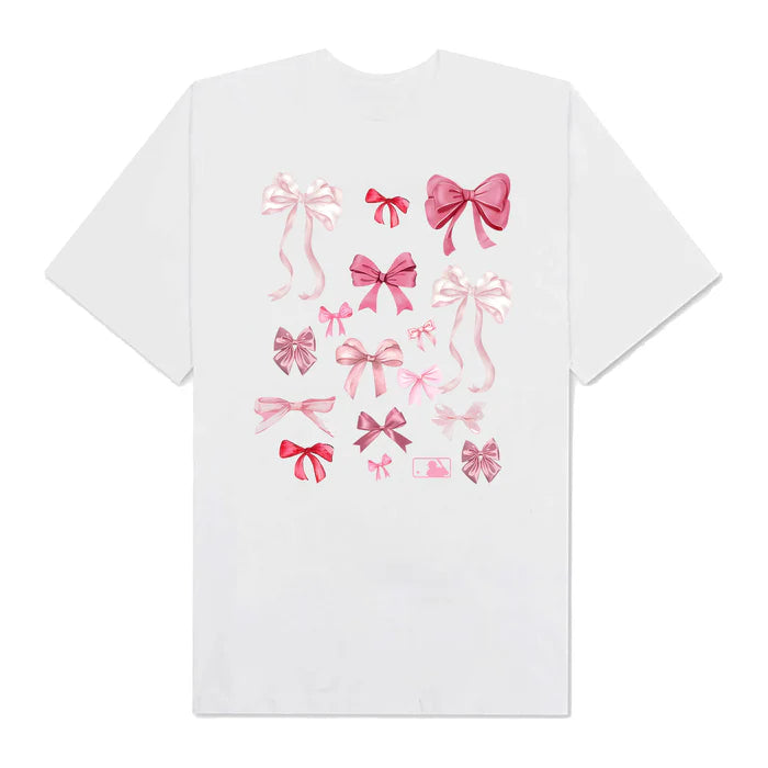 Flash Sale MLB Floral Pink Ribbon Y2K T-Shirt