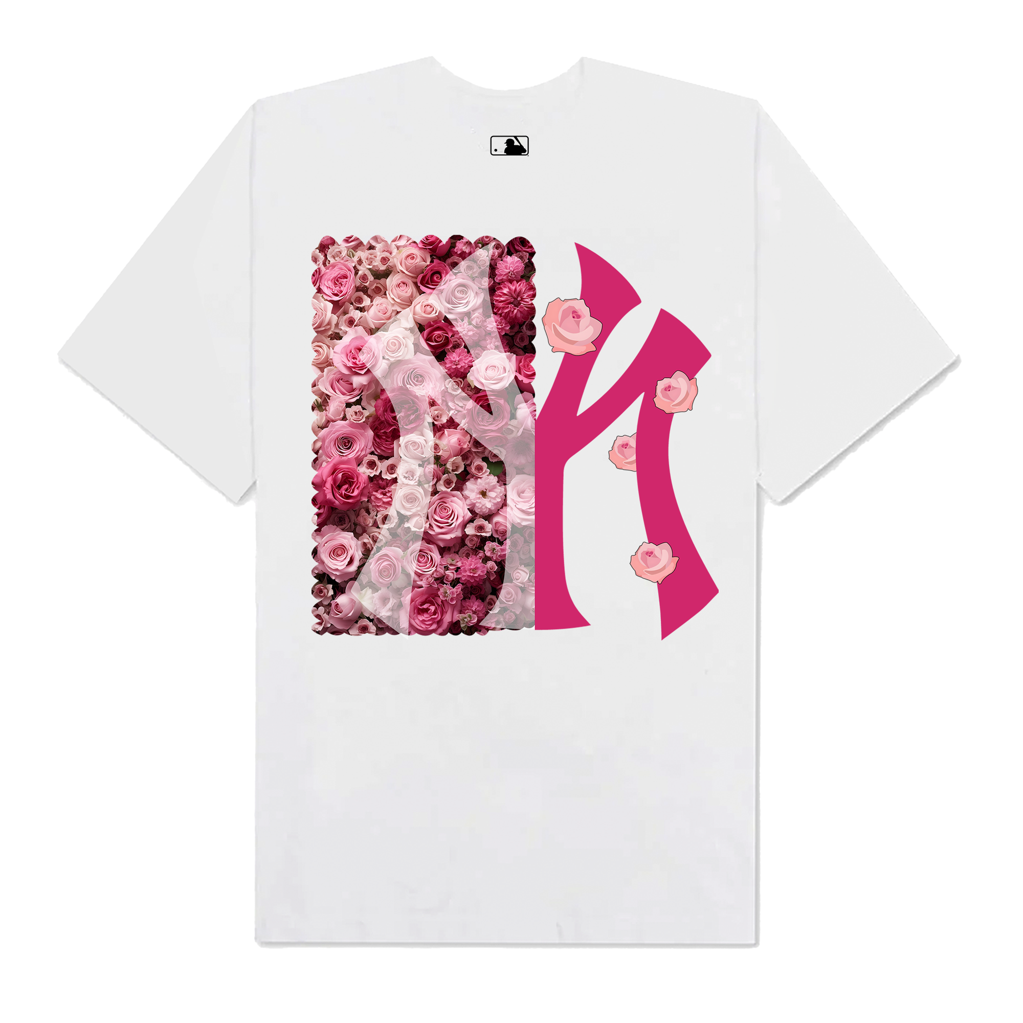 MLB Floral Pink Rose T-Shirt