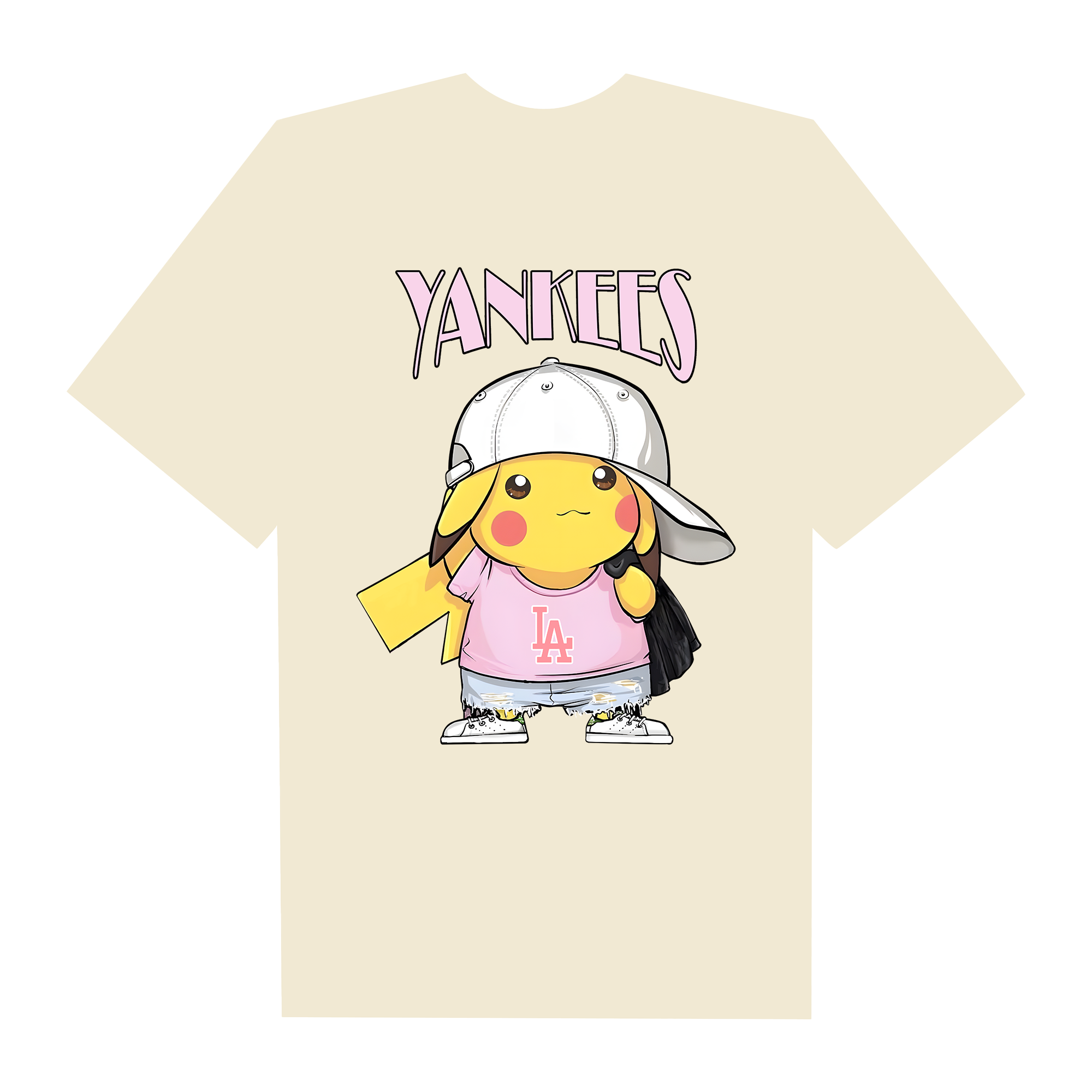 MLB Anime Pokemon Yankees Pikachu T-Shirt