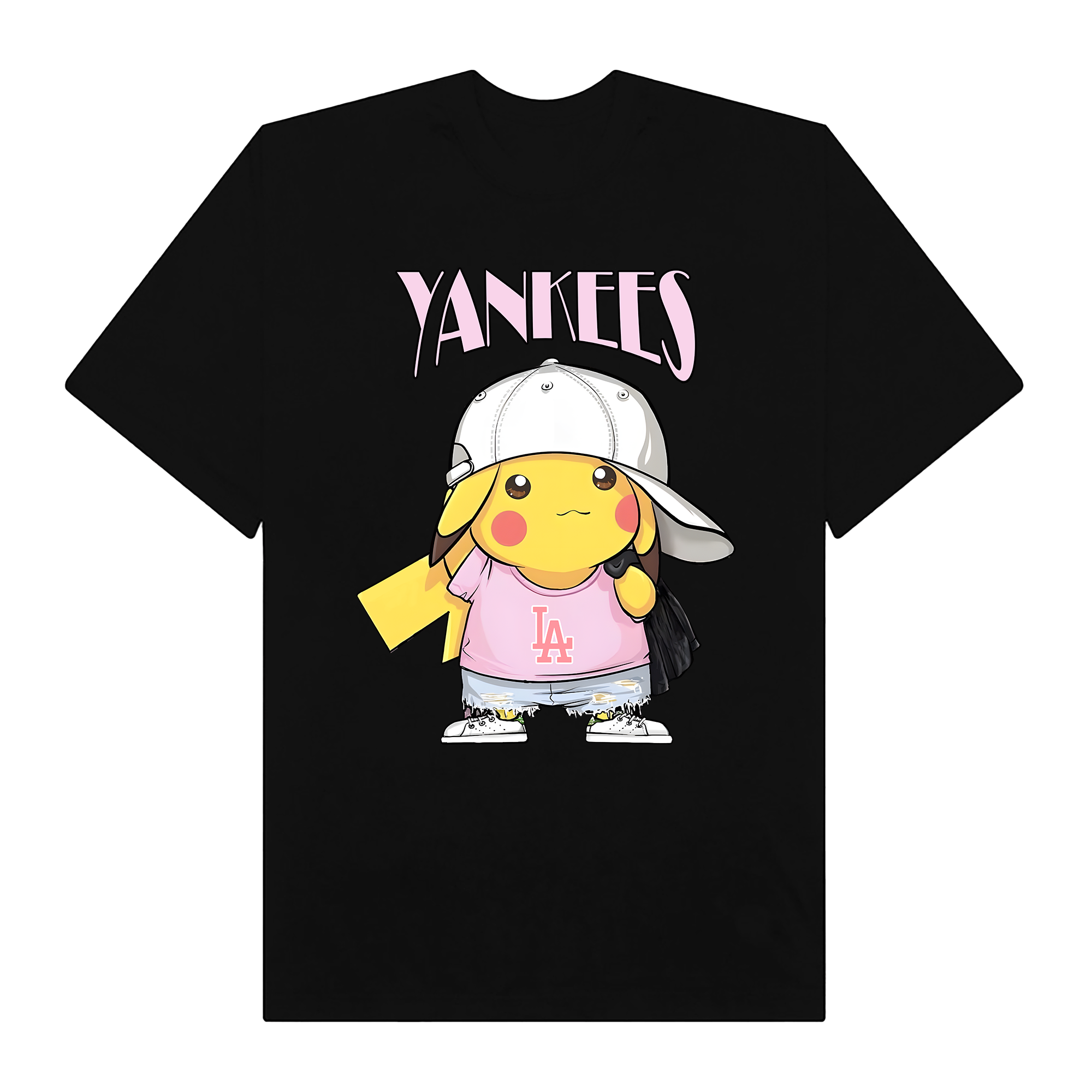MLB Anime Pokemon Yankees Pikachu T-Shirt
