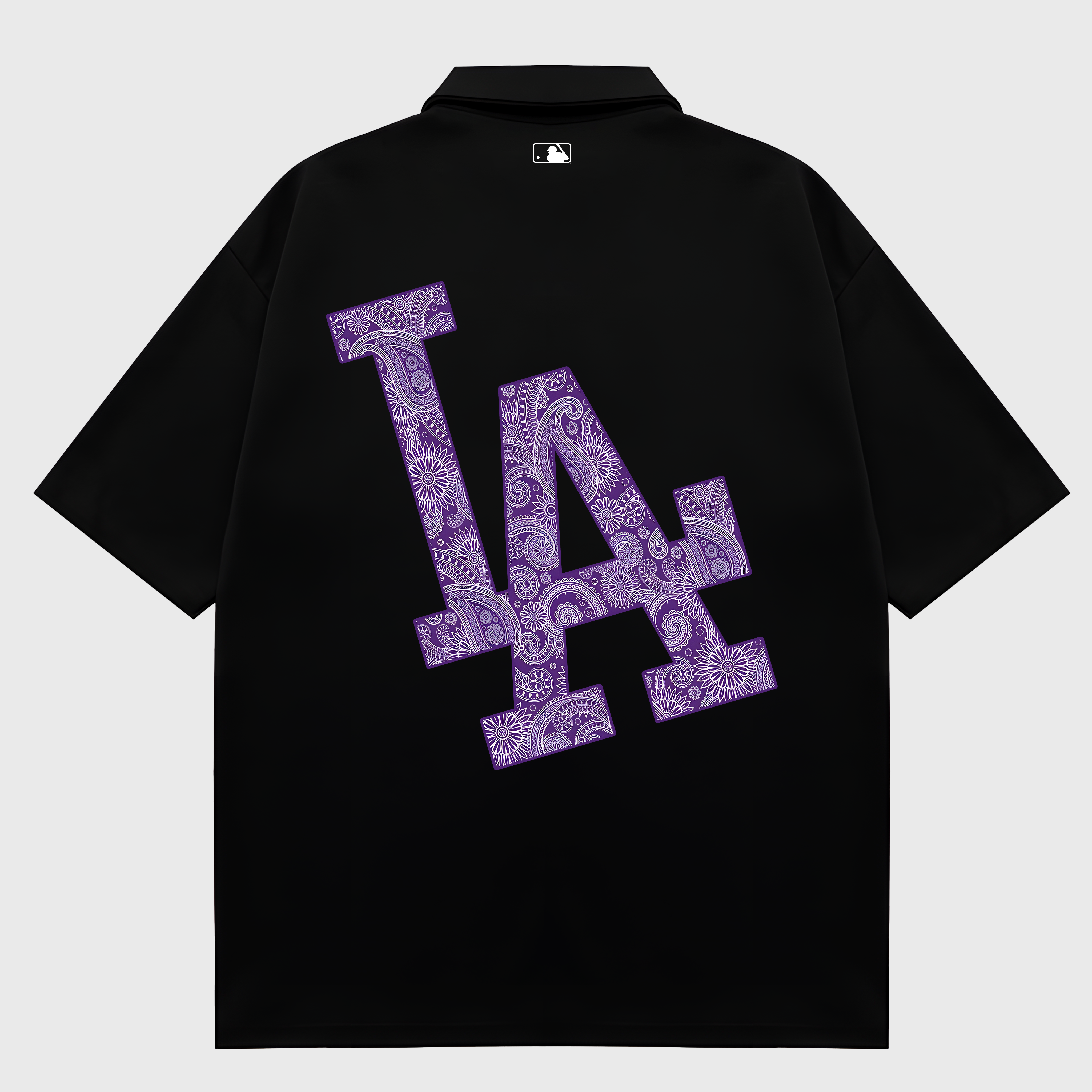 MLB Floral Purple Bandana Polo