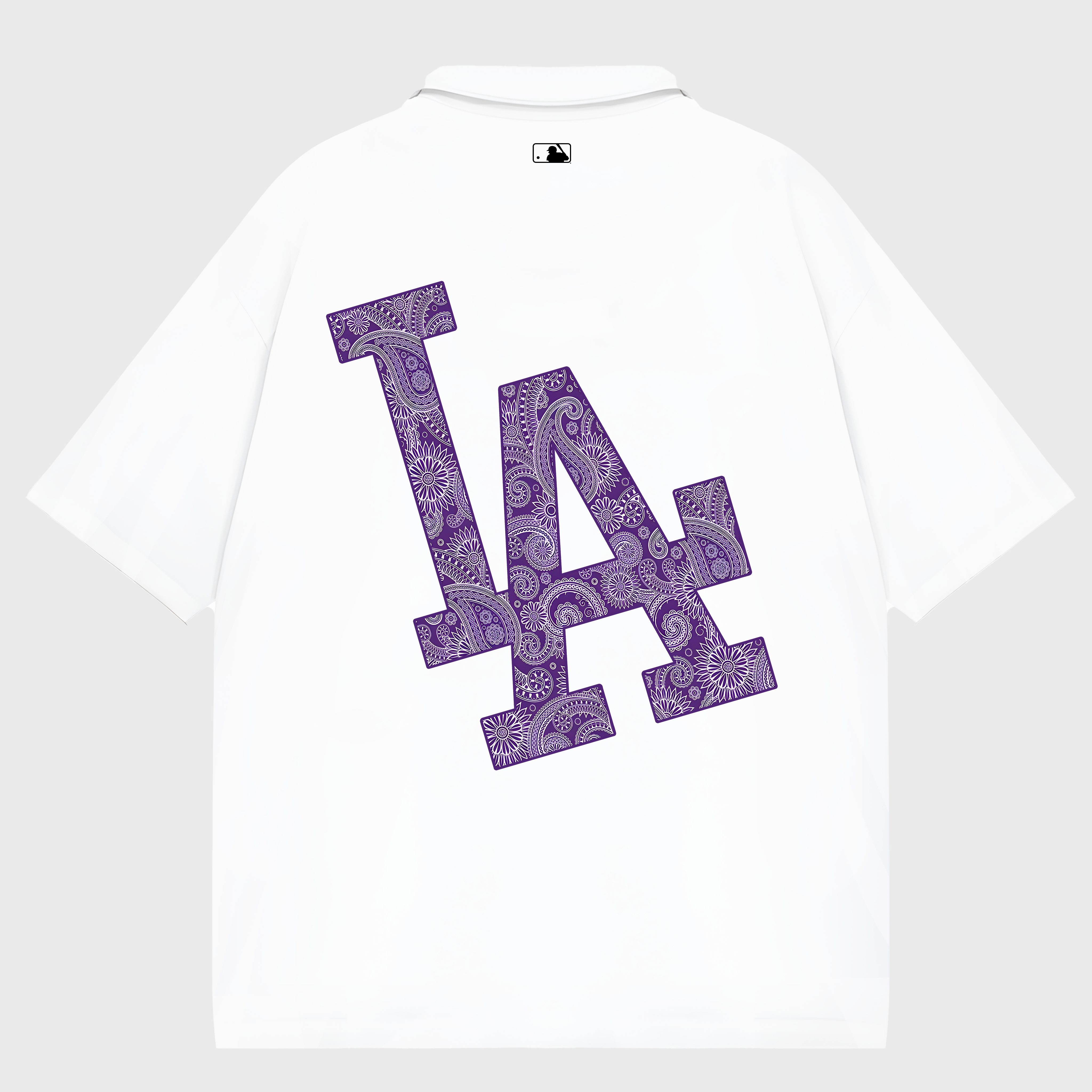 MLB Floral Purple Bandana Polo