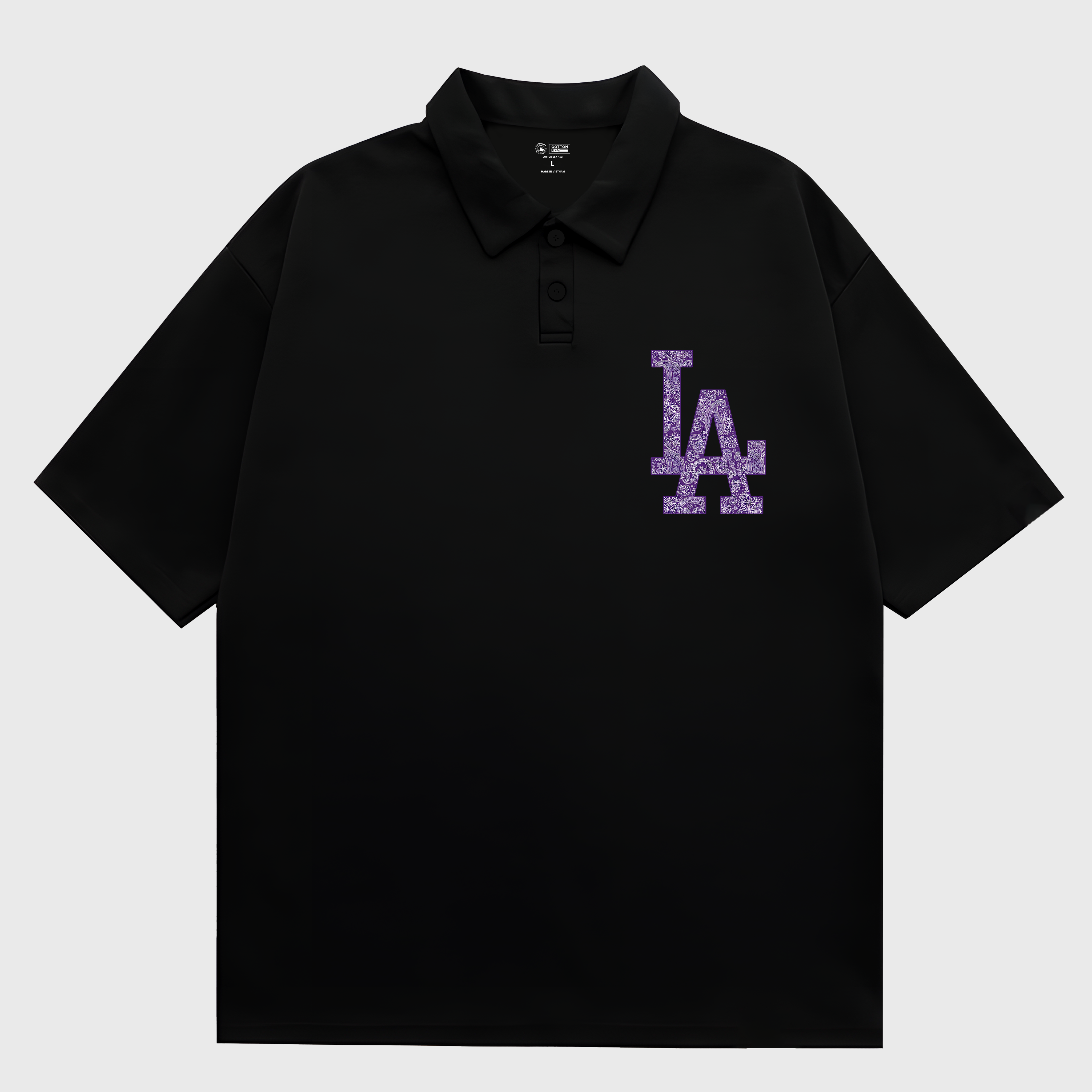 MLB Floral Purple Bandana Polo