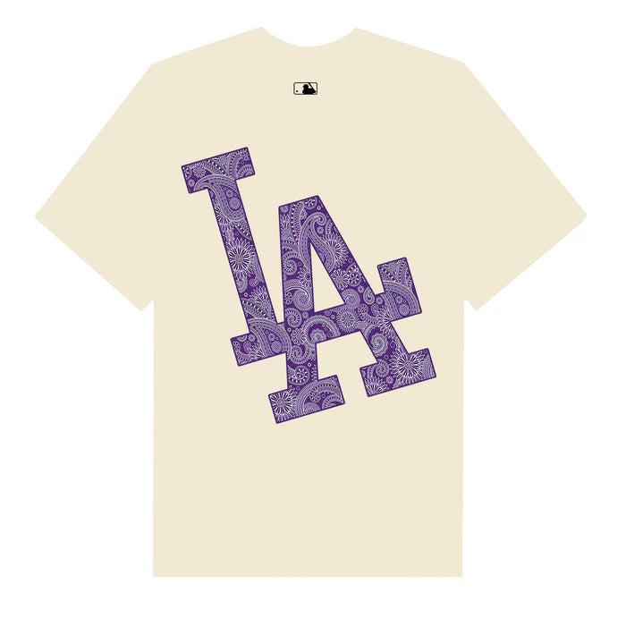 Flash Sale MLB Floral Purple Bandana T-Shirt